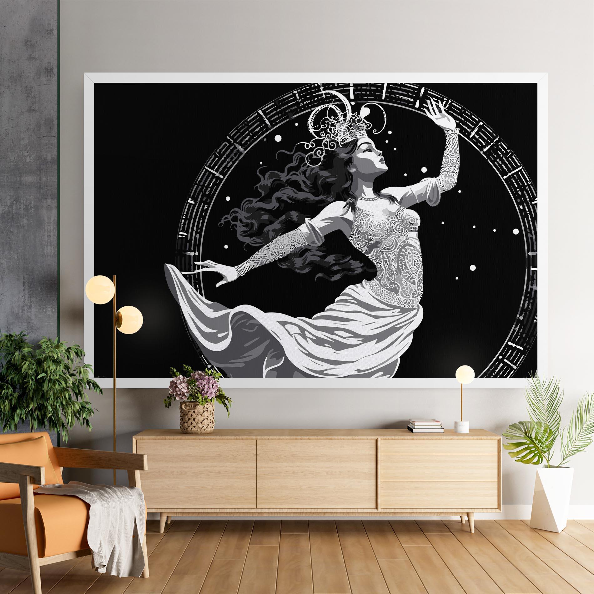 Картина на платно Beautiful Witch mockup 9