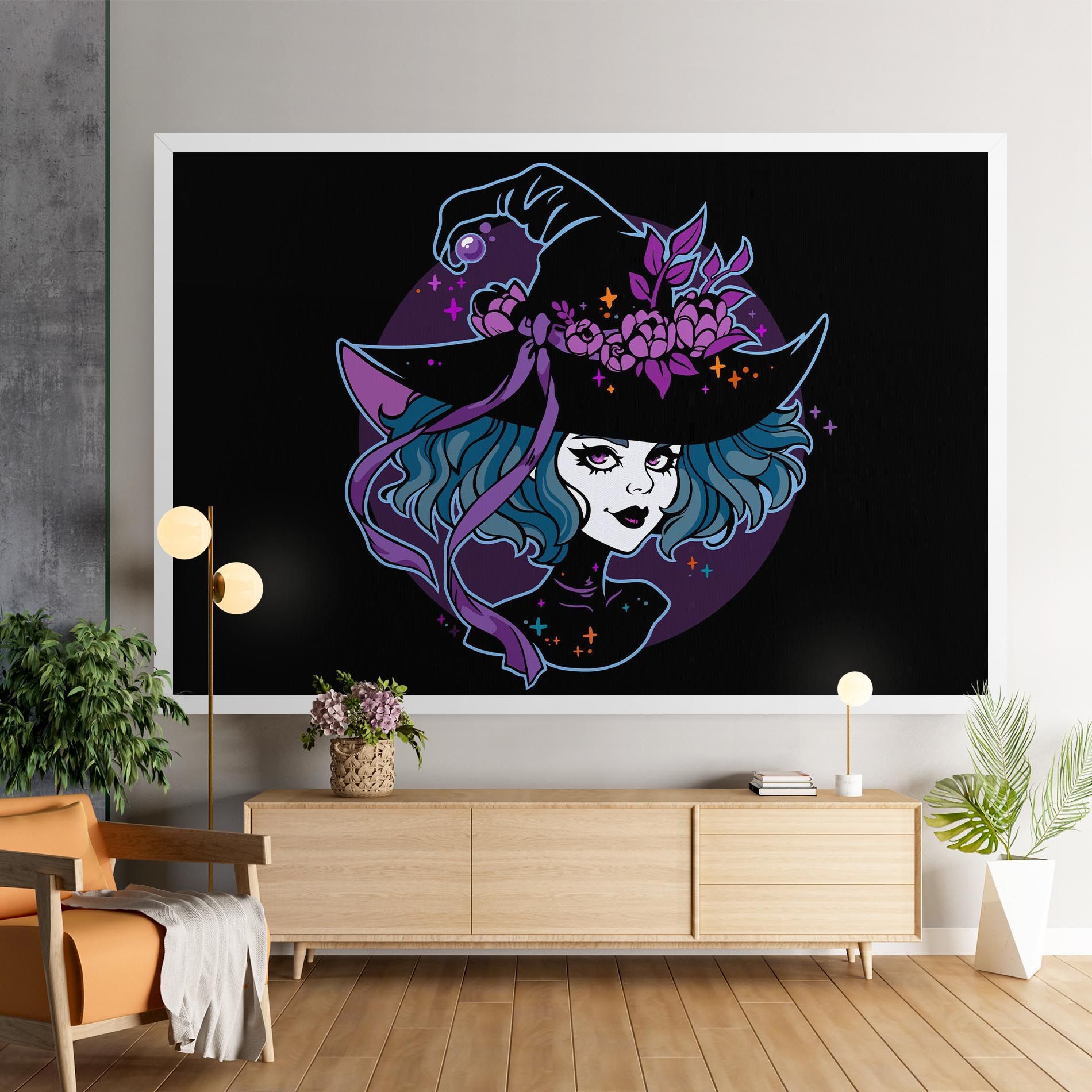 Cute Purple Witch mockup 9
