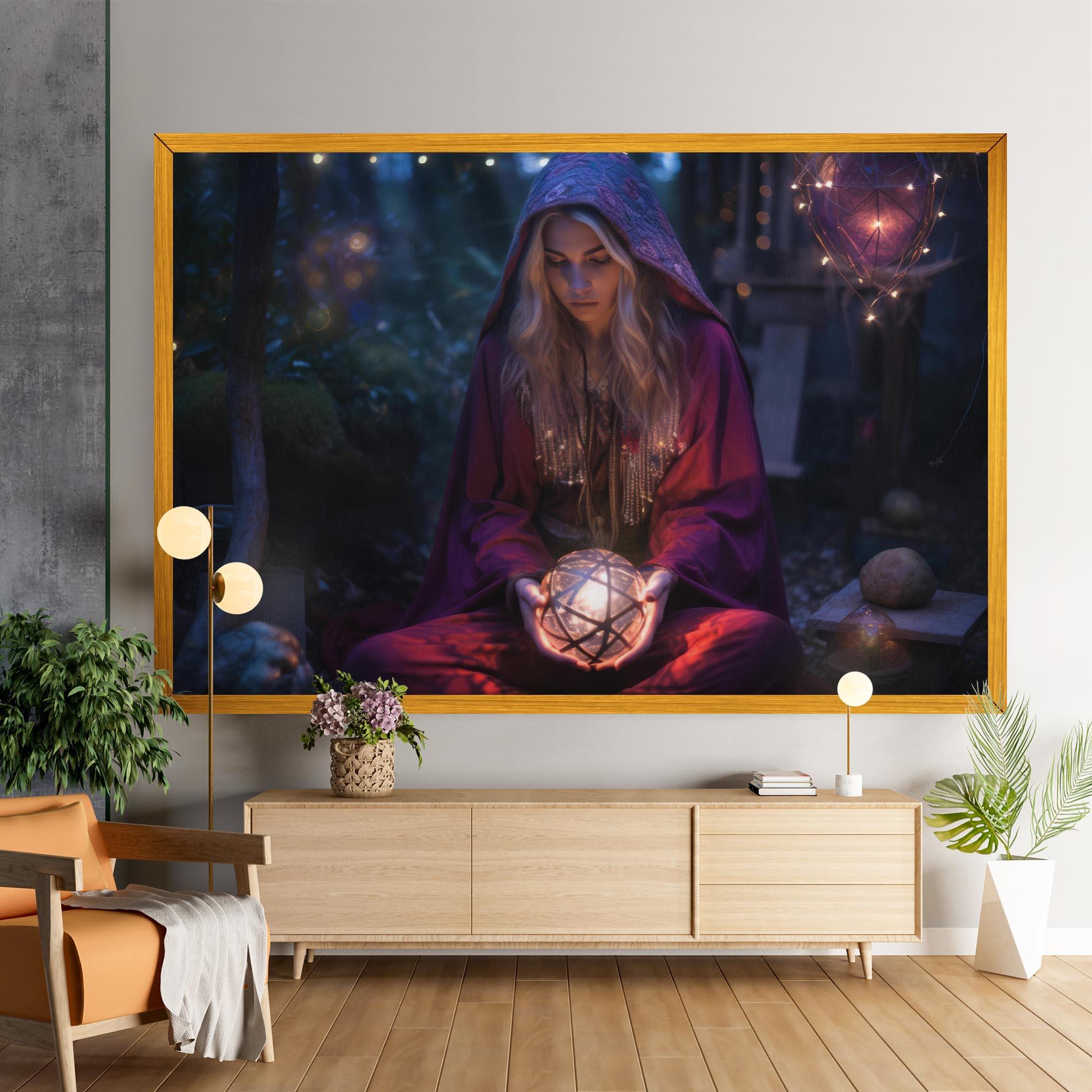 Картина на платно Garden Witch mockup 9