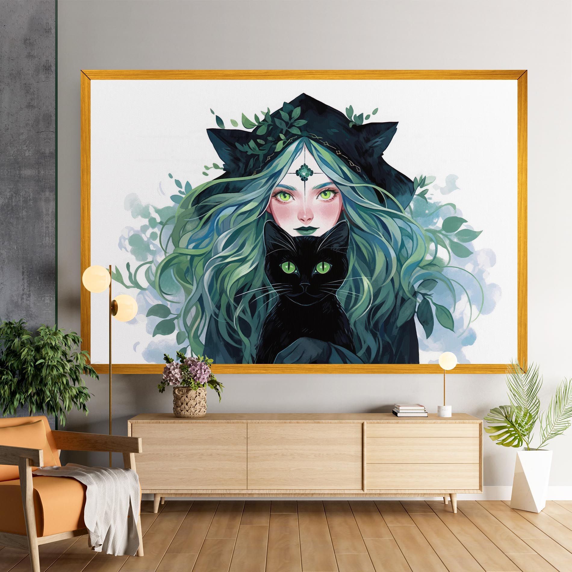 Magic Cat Witch mockup 9