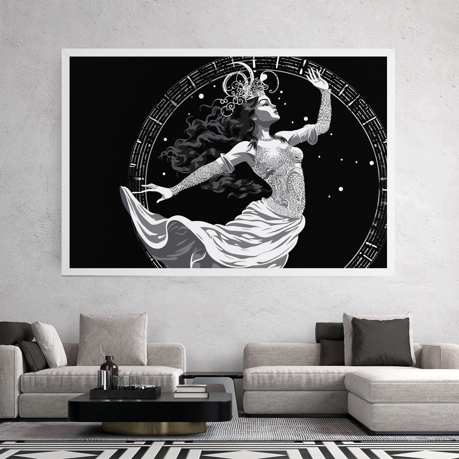 Картина на платно Beautiful Witch mockup 2