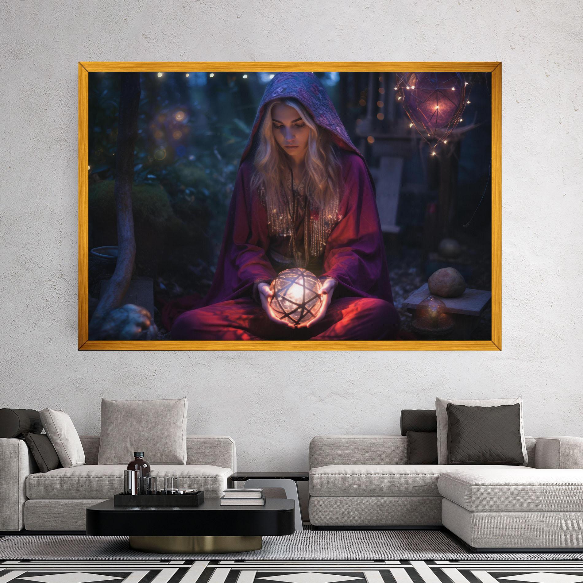 Картина на платно Garden Witch mockup 2