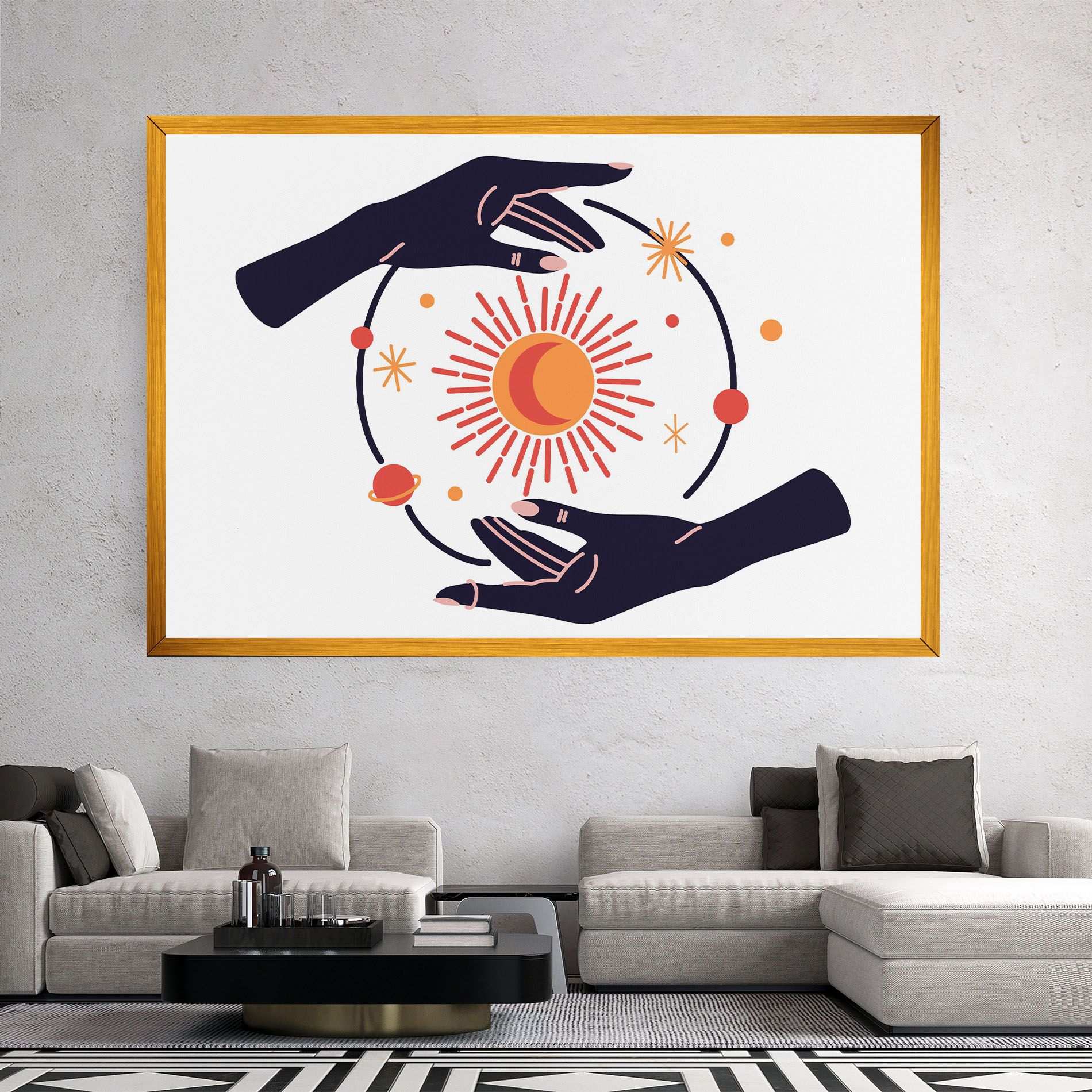 Purple Magic Hands mockup 2