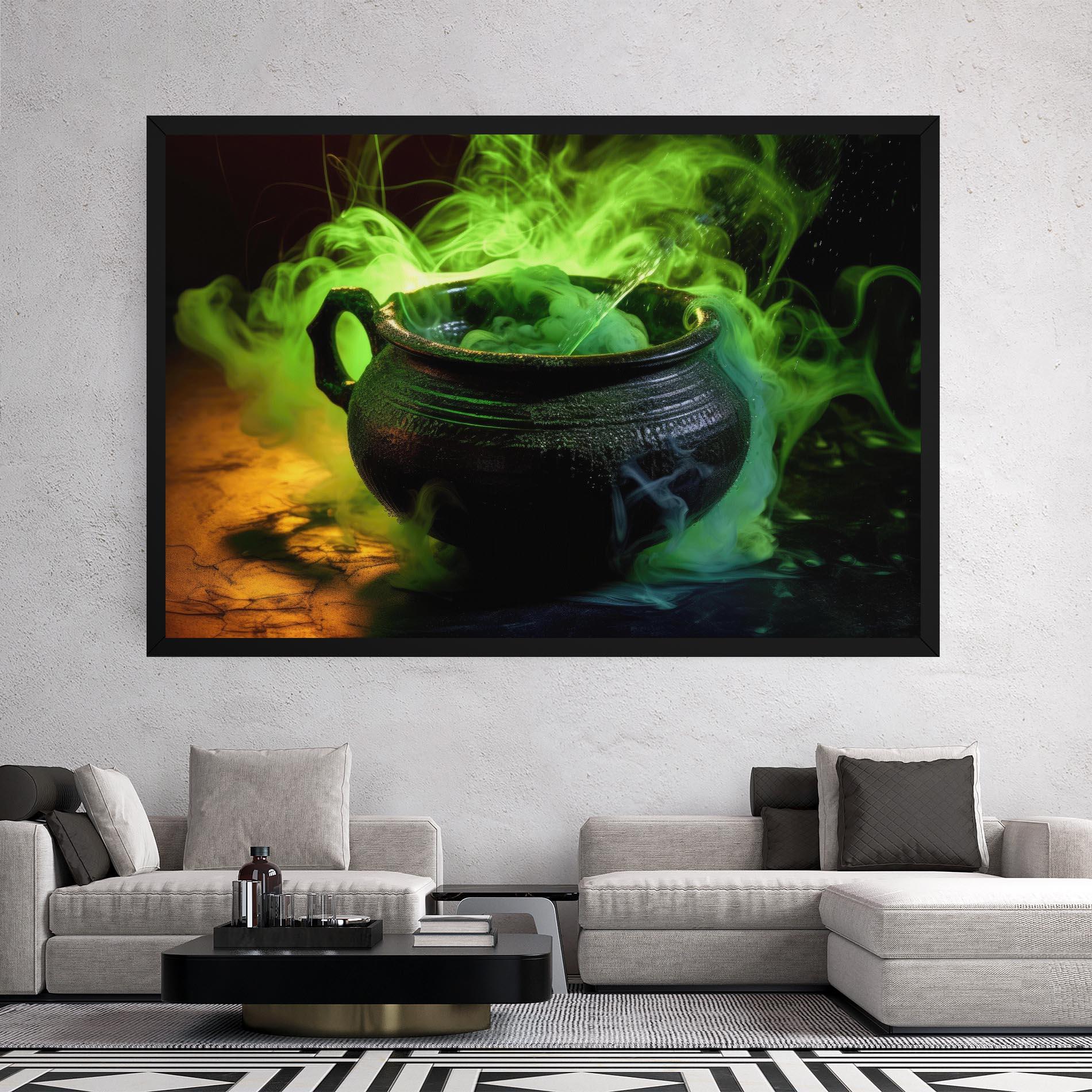 Картина на платно Green Portion mockup 2