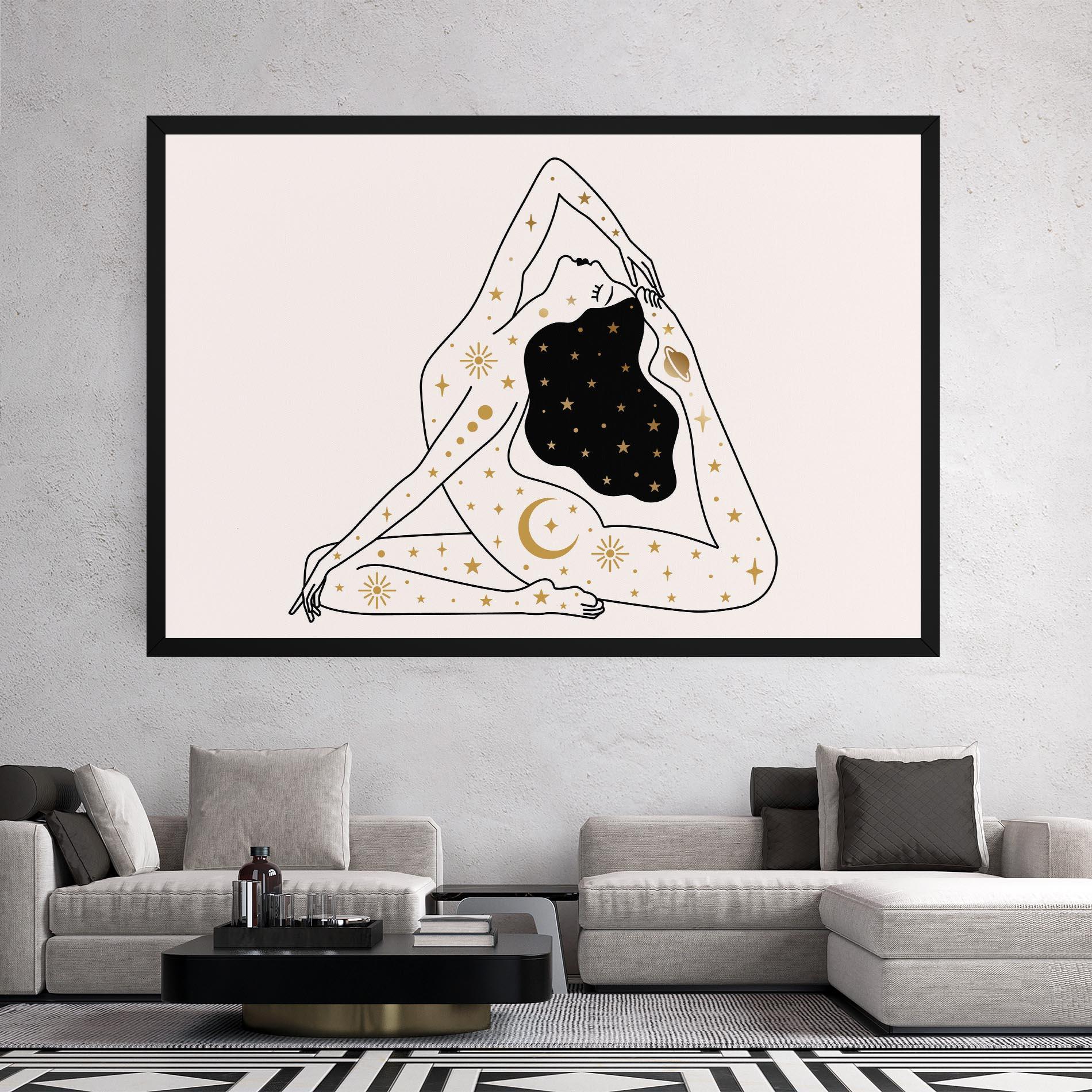 Картина на платно Stars Witch mockup 2