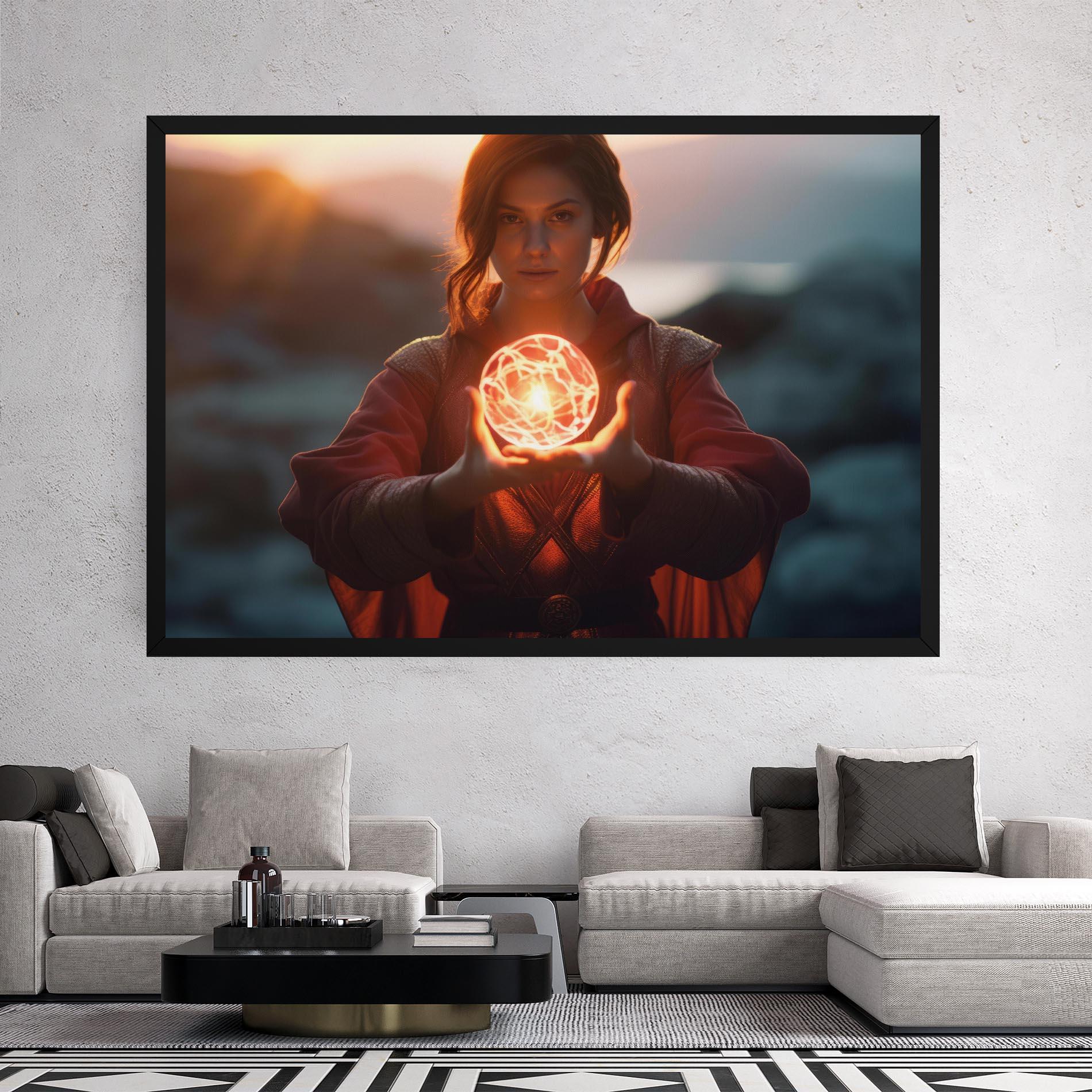 Картина на платно Witch Ball mockup 2