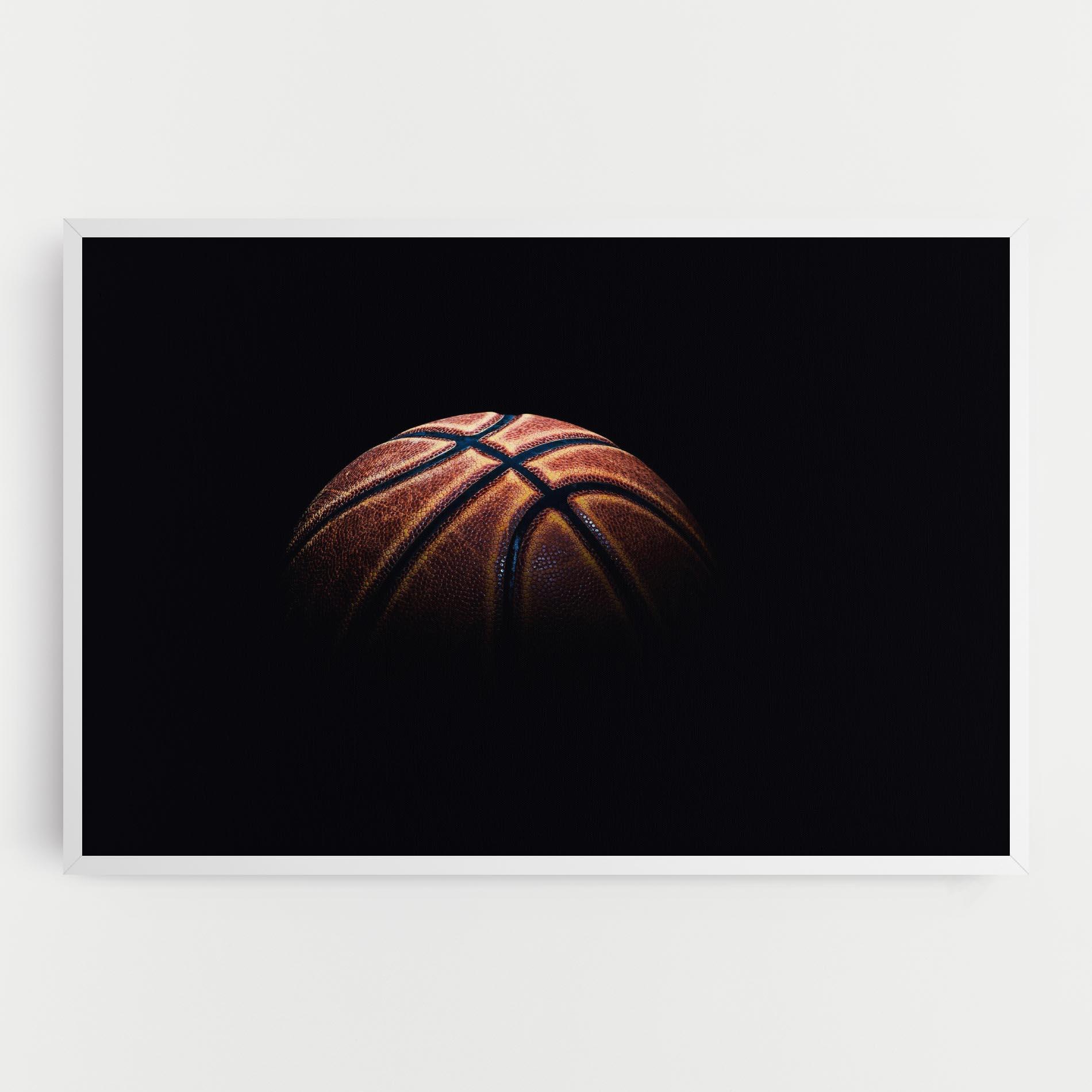 Картина на платно Basketball Ball In Dark mockup 0