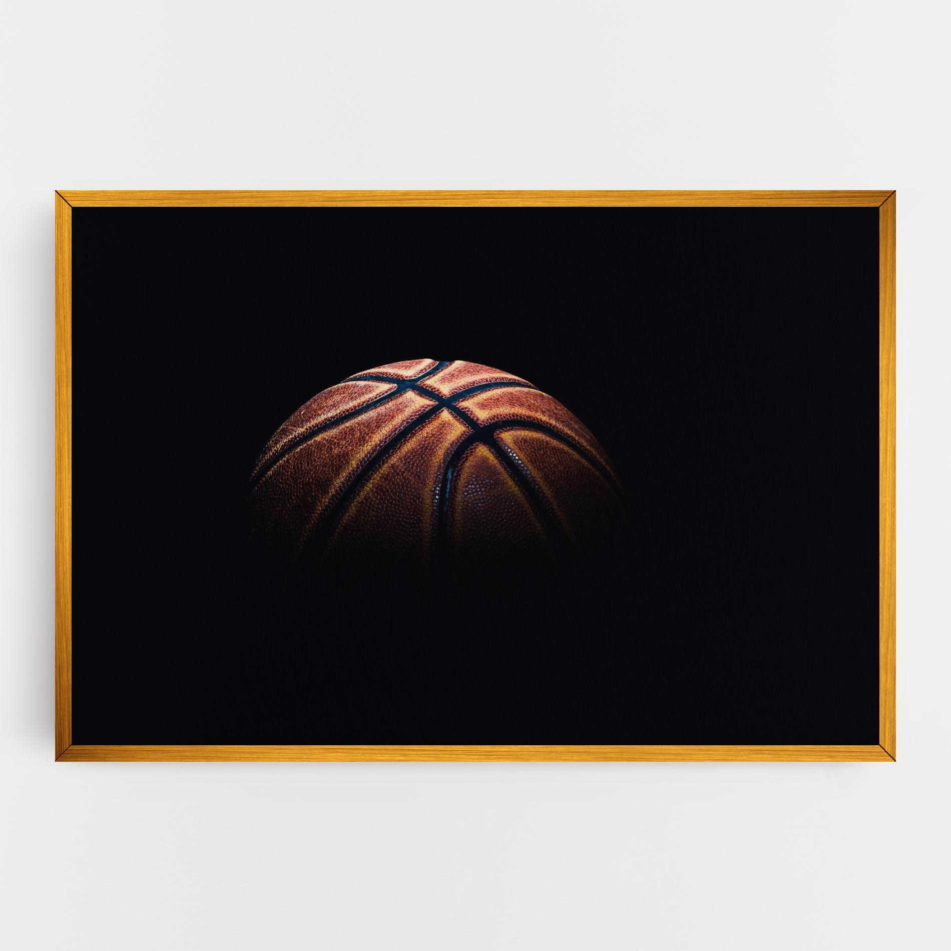 Картина на платно Basketball Ball In Dark mockup 0