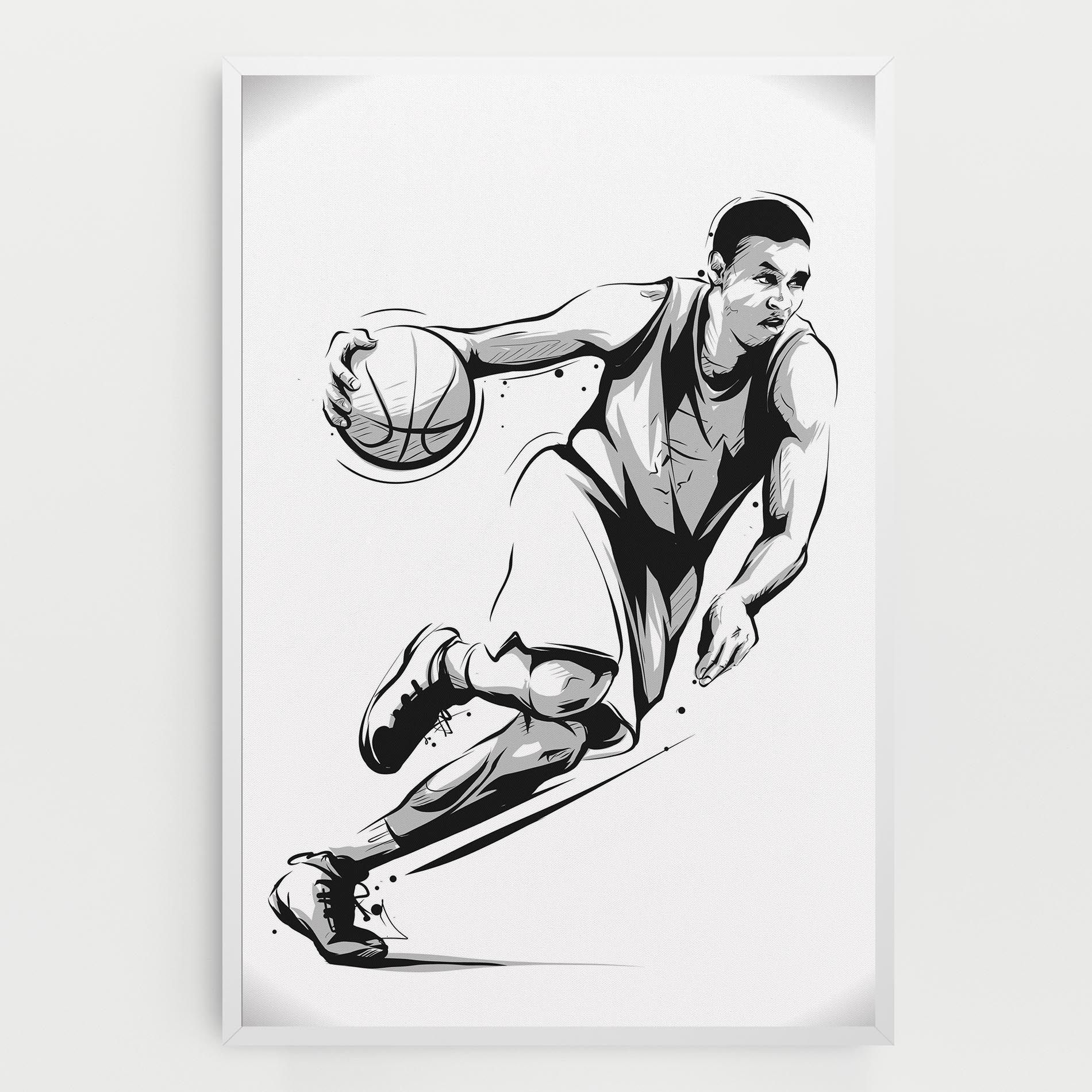 Basketball Player Line mockup 0