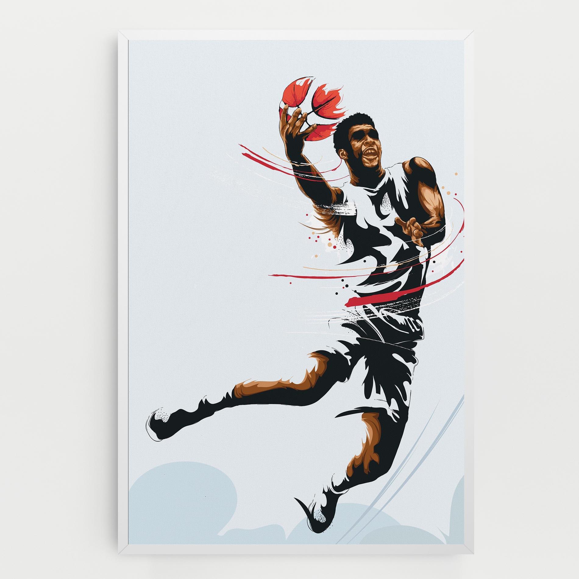 Картина на платно Basketball Shot mockup 0