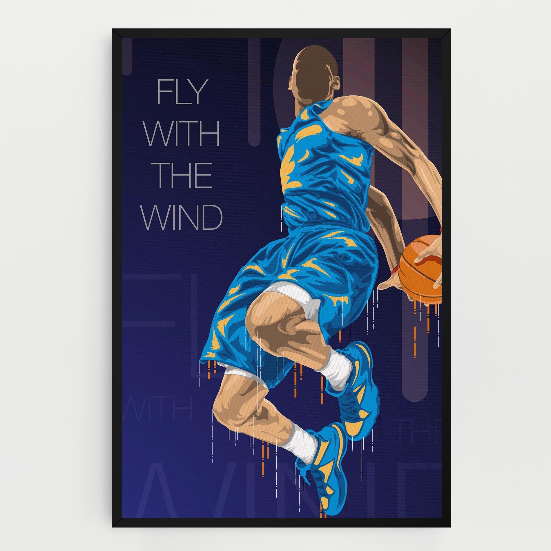 Картина на платно Fly With The Wind mockup 0