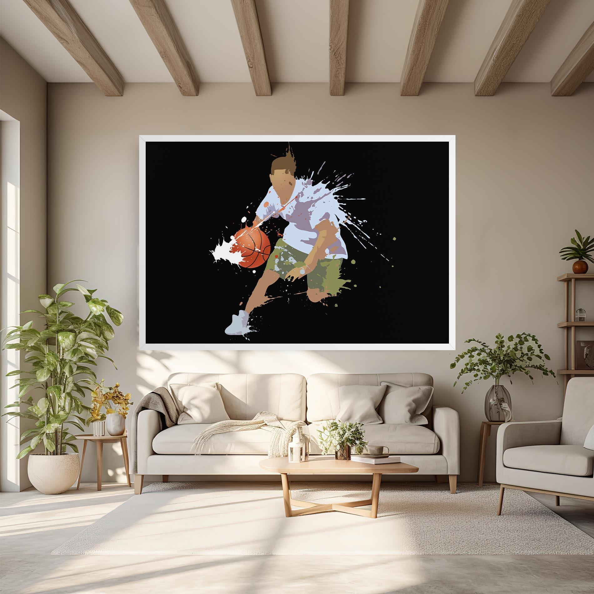 Картина на платно Basket Splash mockup 6