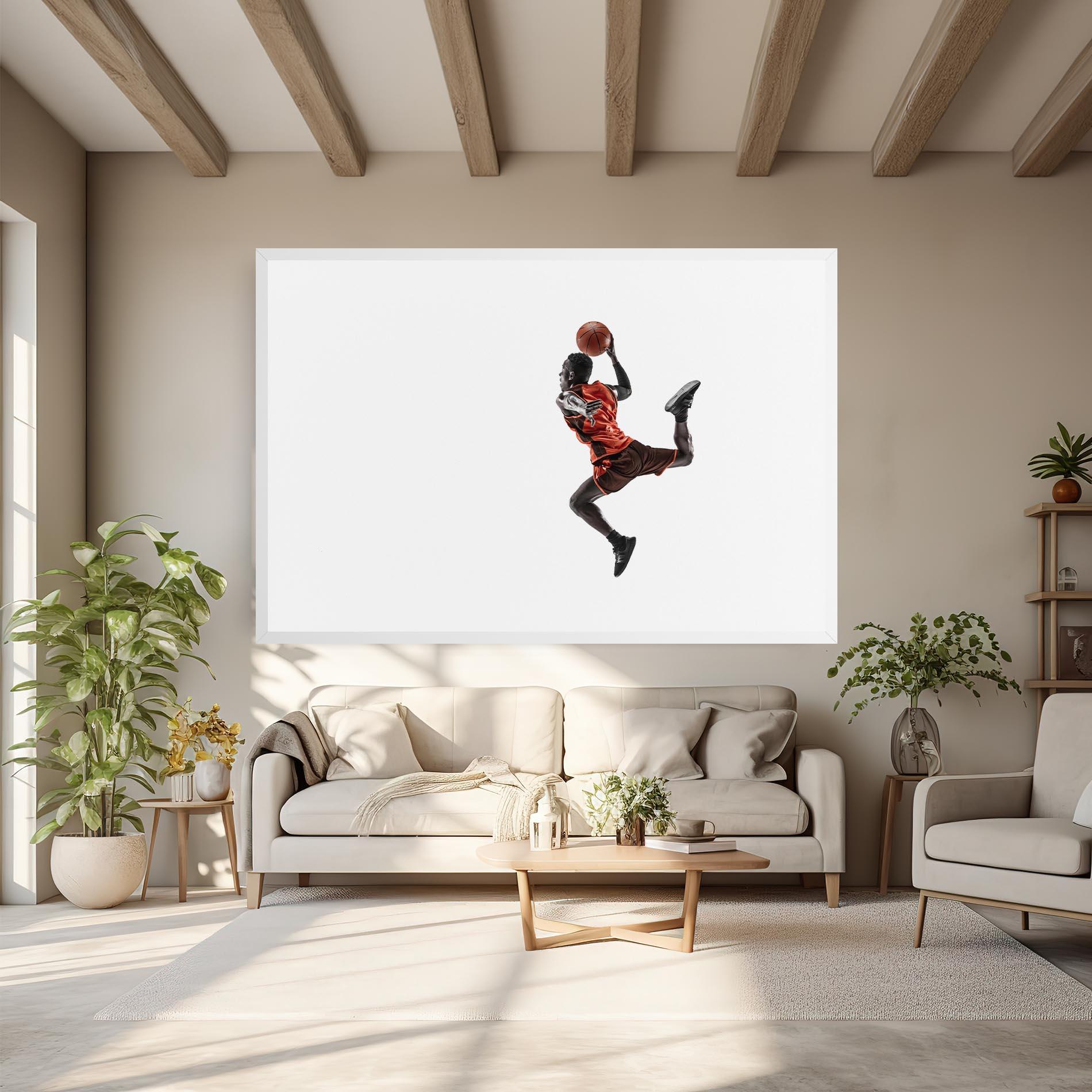 Картина на платно Basketball Player Flying mockup 6
