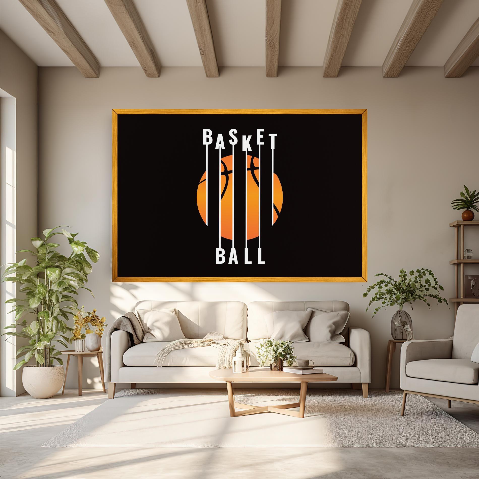 Картина на платно Basket Ball mockup 6