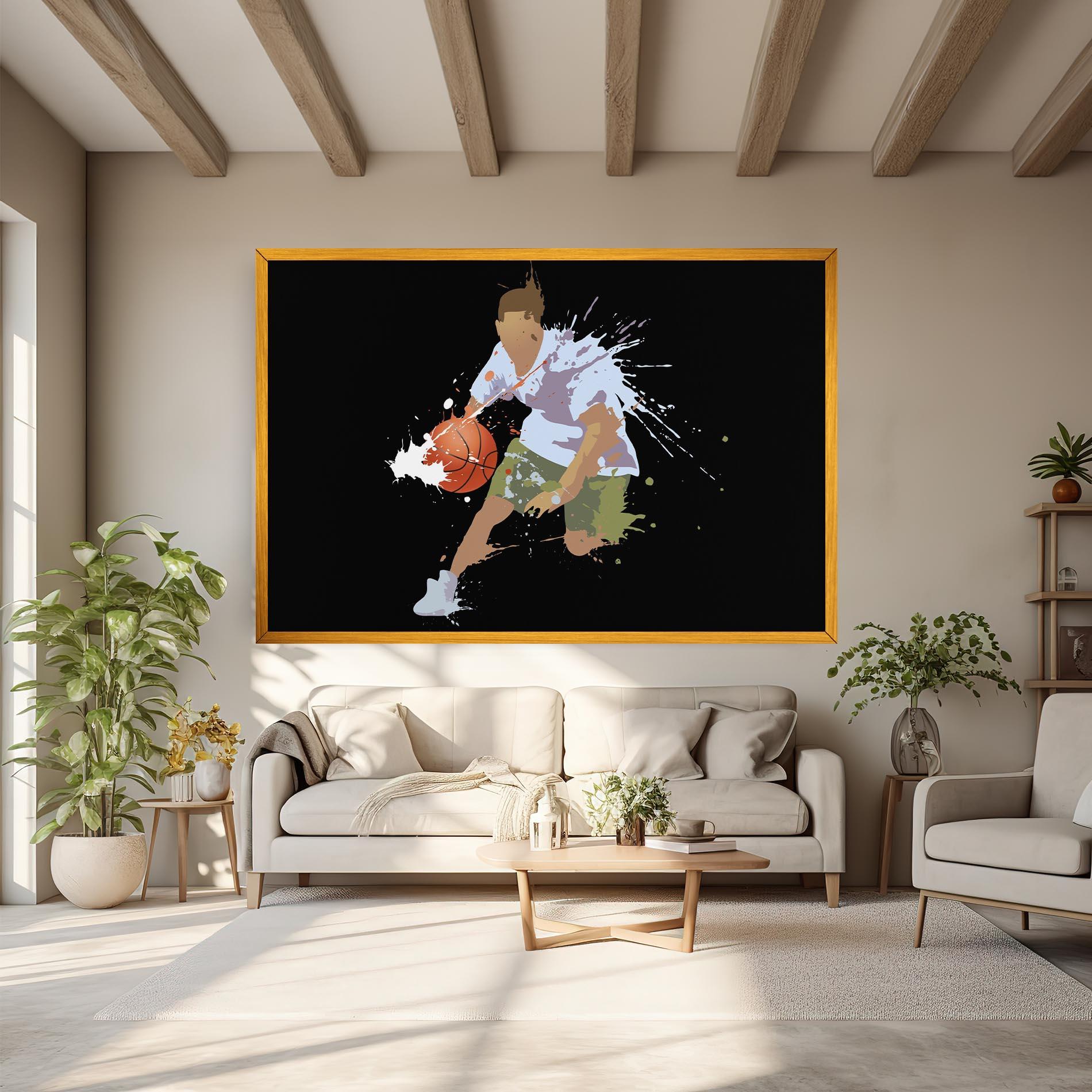 Картина на платно Basket Splash mockup 6