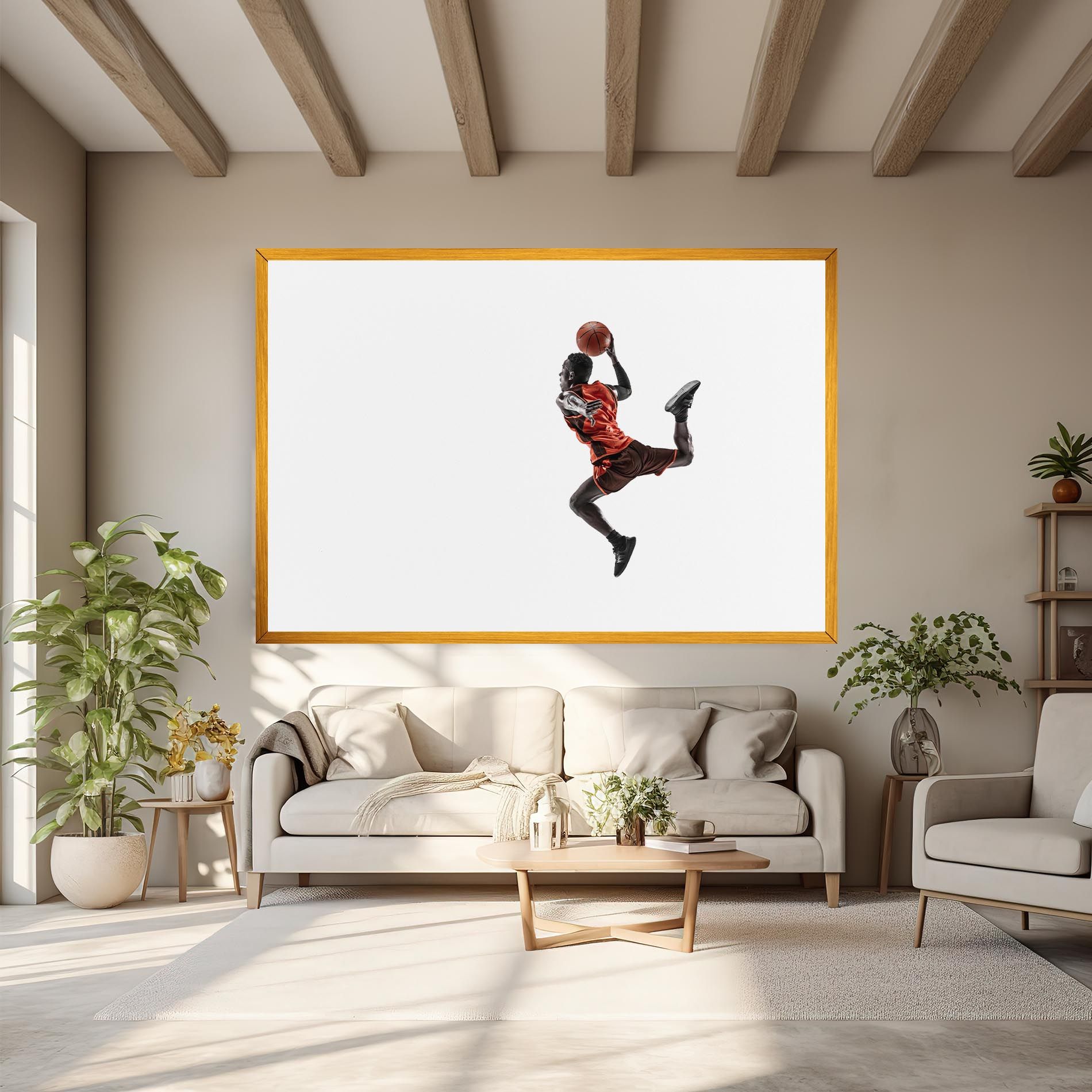 Basketball Player Flying mockup 6
