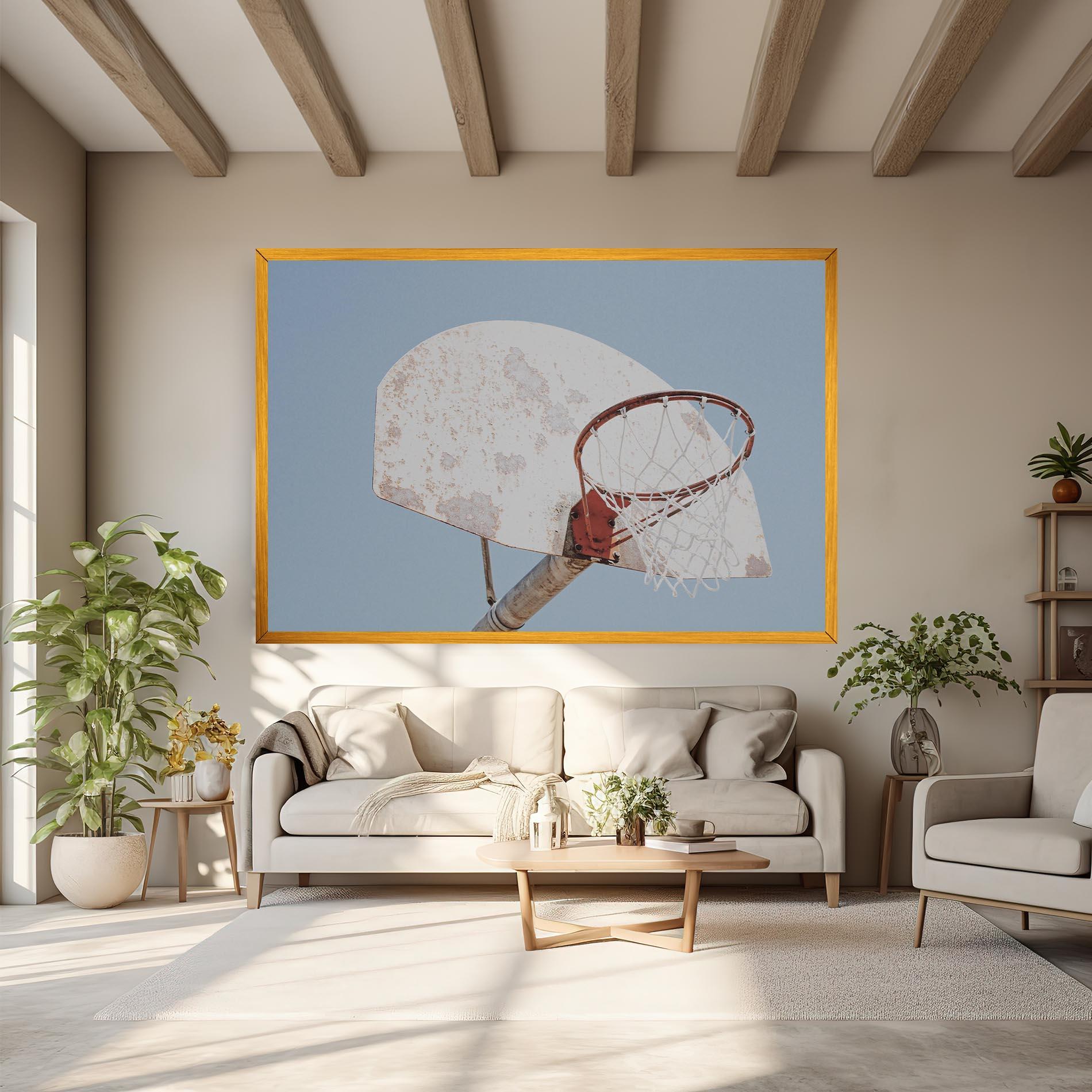 Картина на платно Old Basketball Hoop mockup 6