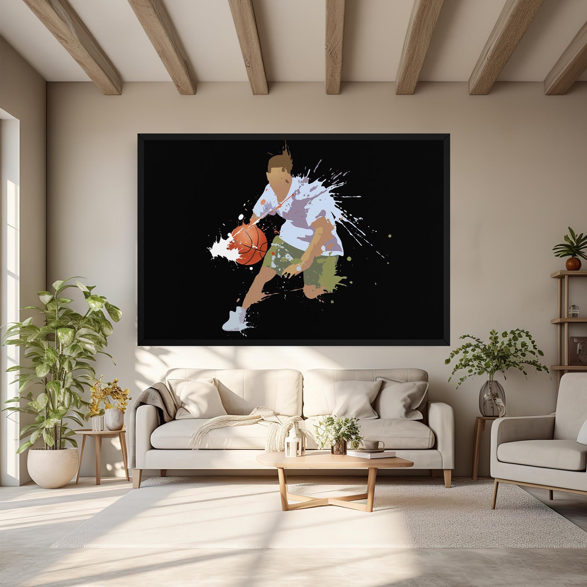 Картина на платно Basket Splash mockup 6