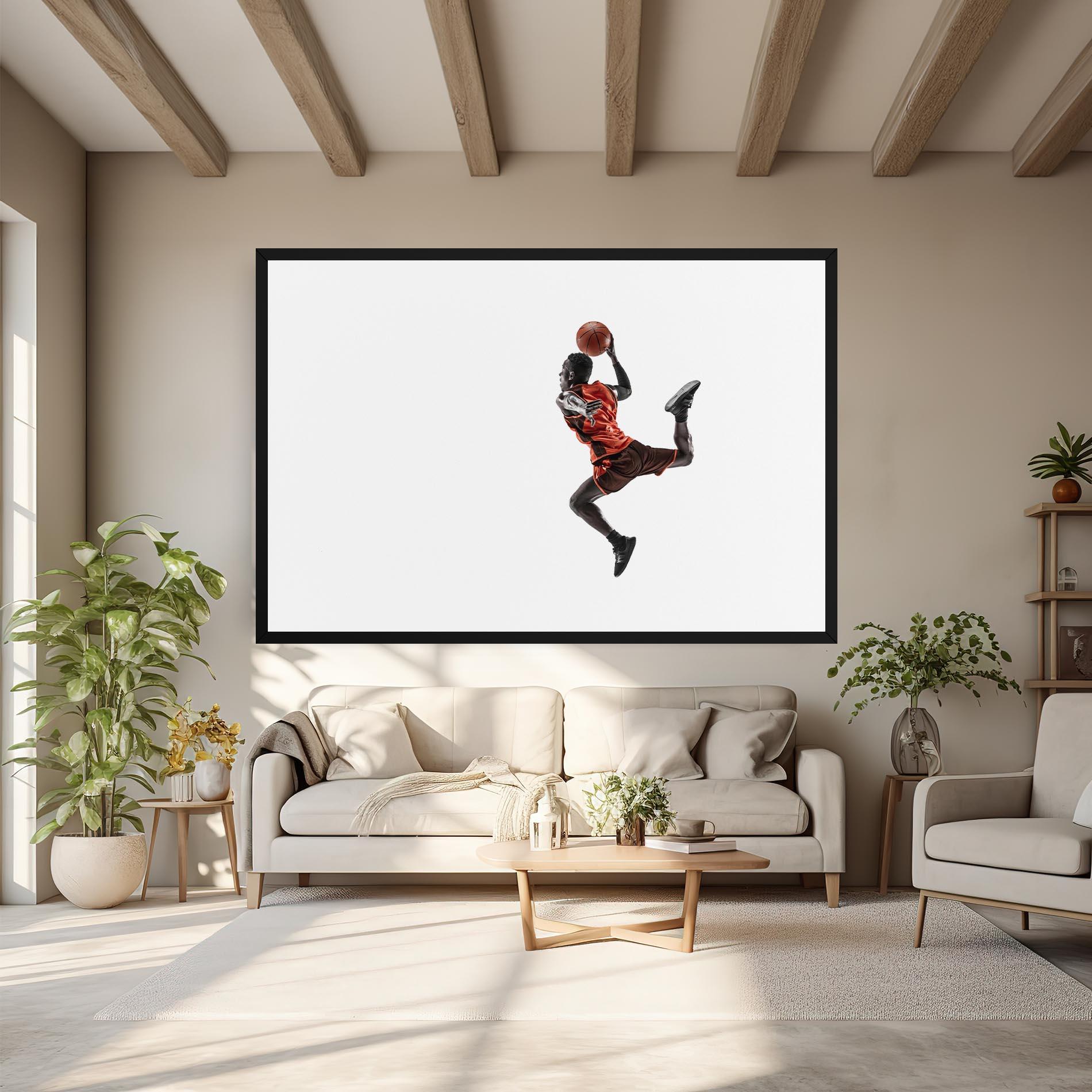 Картина на платно Basketball Player Flying mockup 6