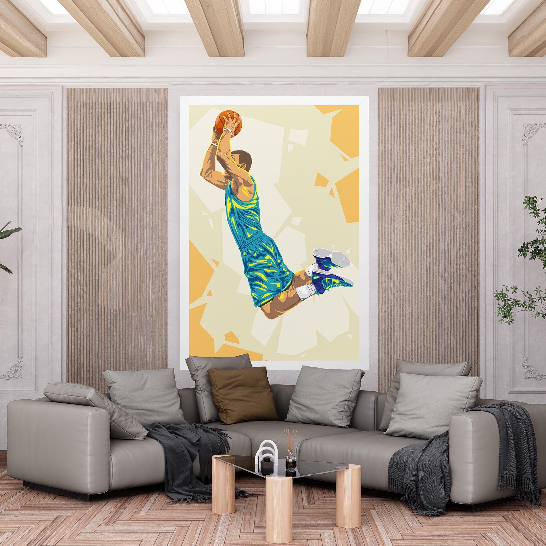 Картина на платно Basketball Dunk Pose mockup 6