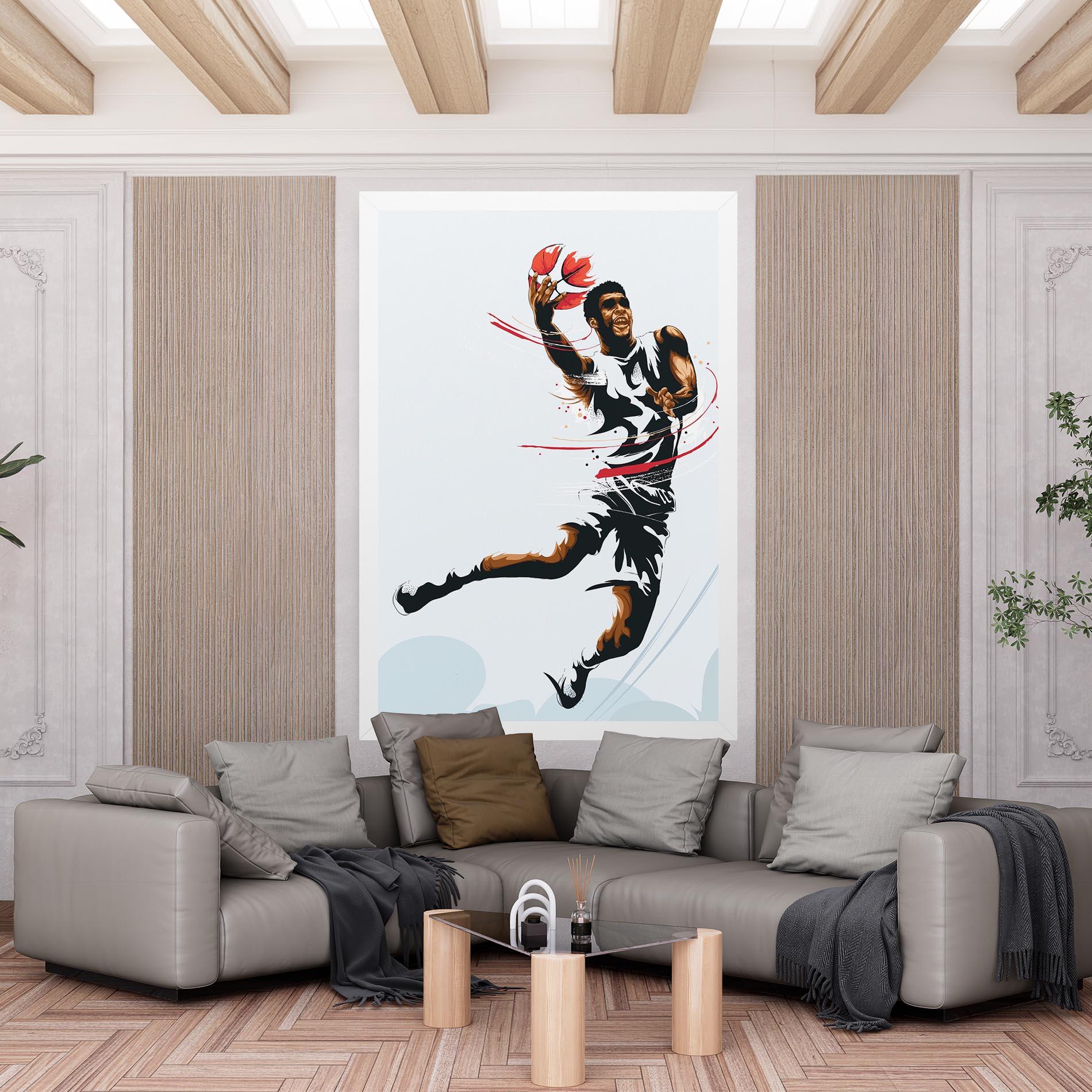 Картина на платно Basketball Shot mockup 6