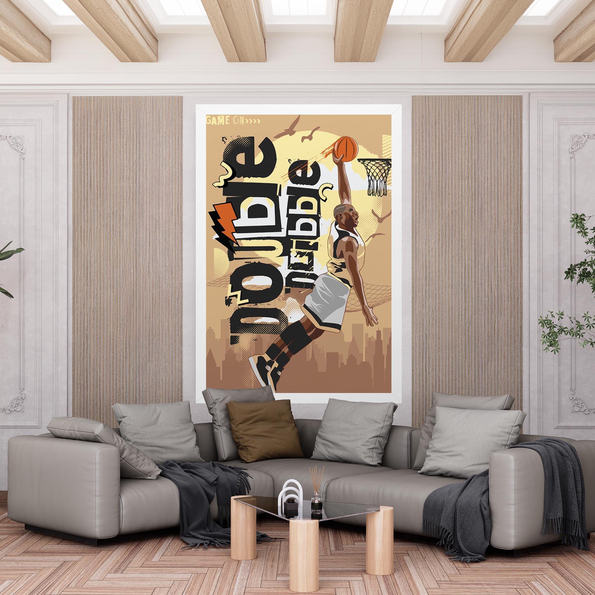 Картина на платно Double Dribble mockup 6