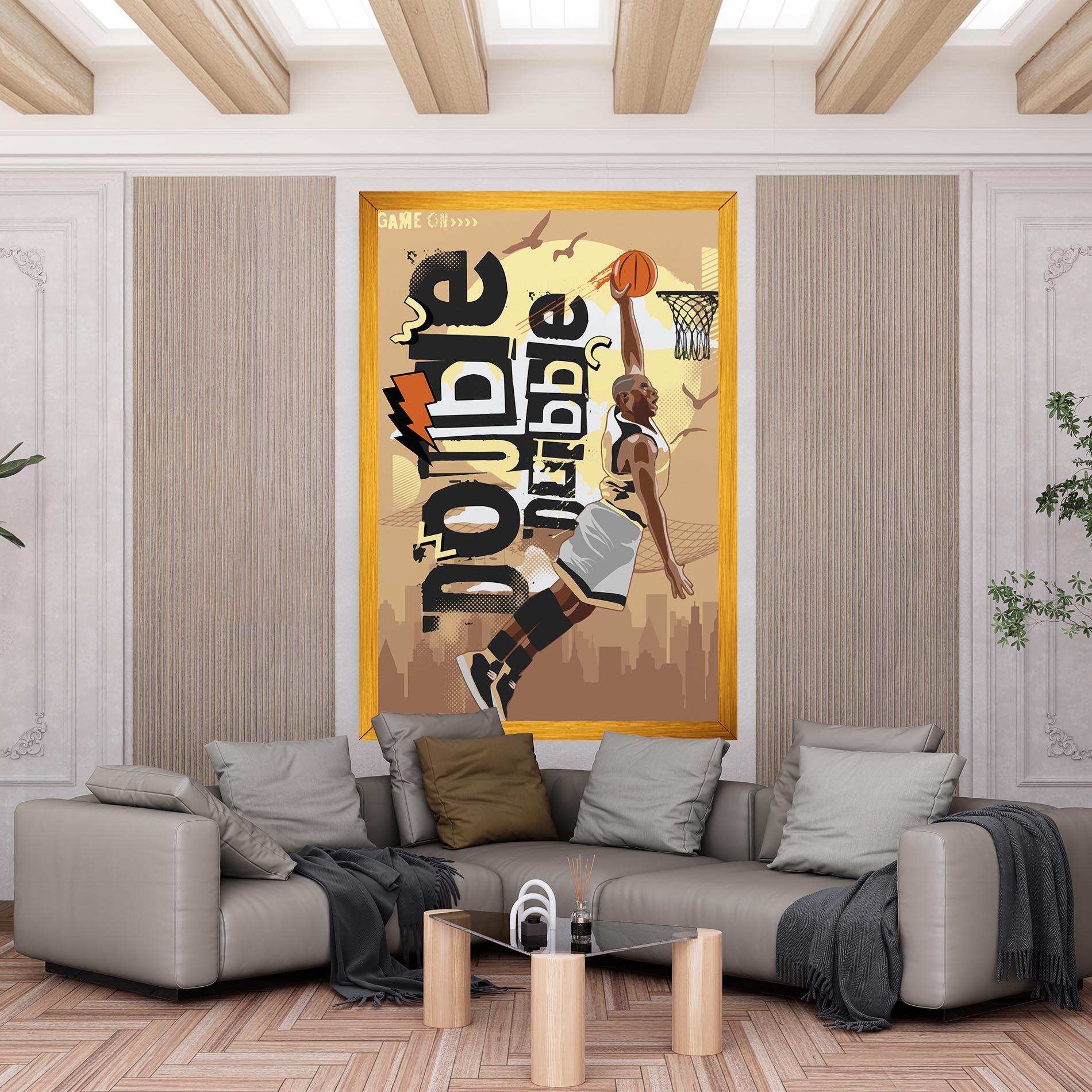 Картина на платно Double Dribble mockup 6
