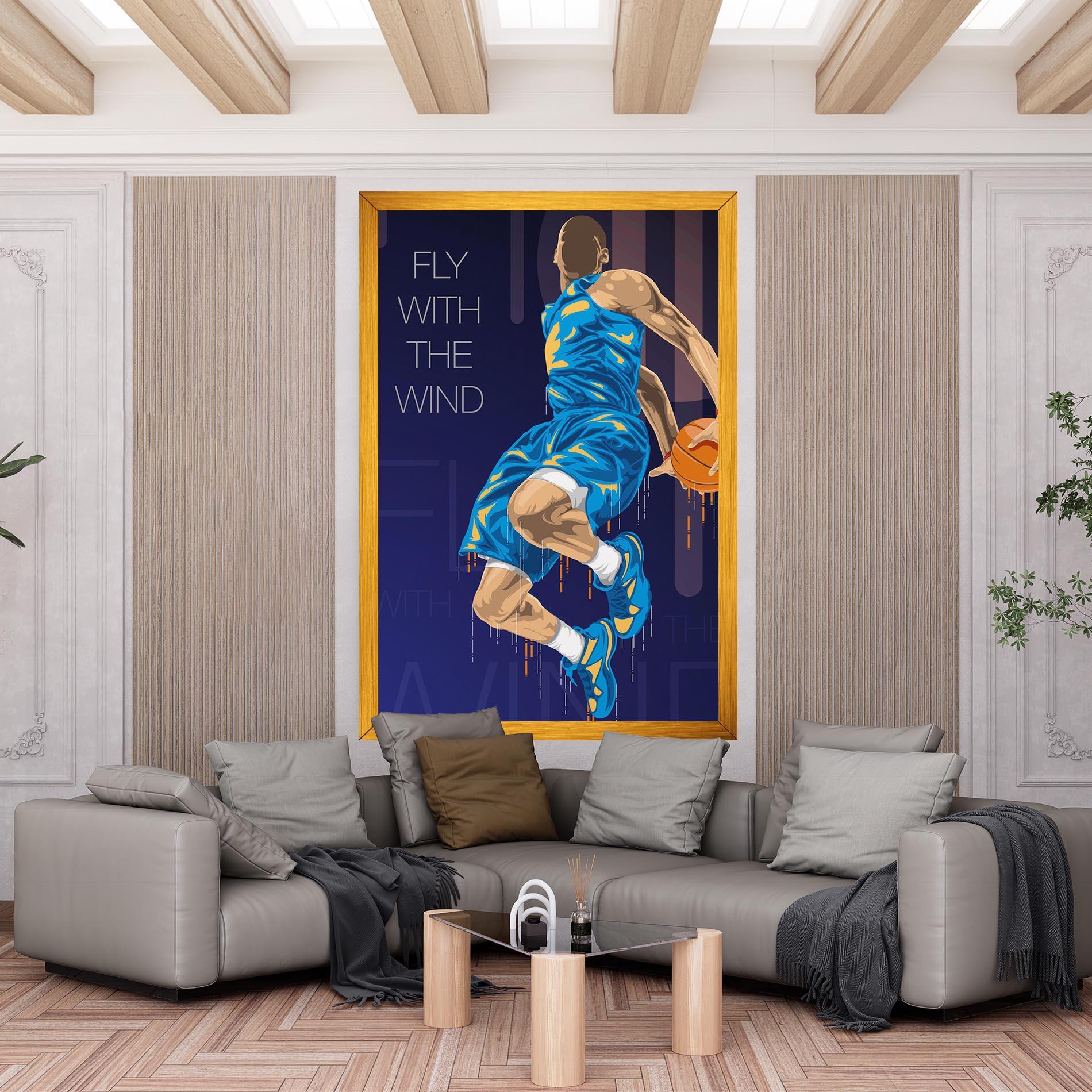 Картина на платно Fly With The Wind mockup 6