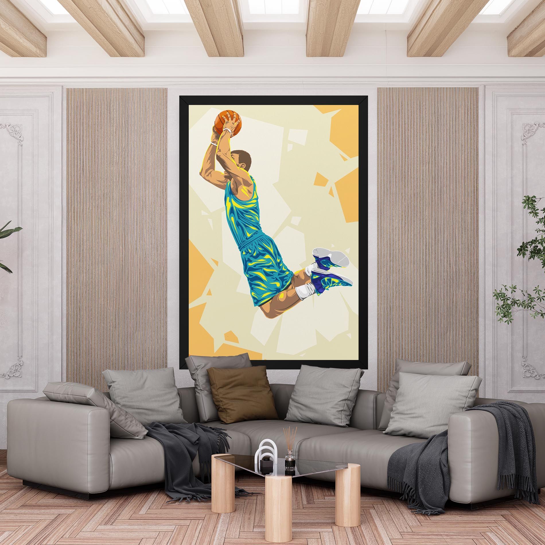 Basketball Dunk Pose mockup 6