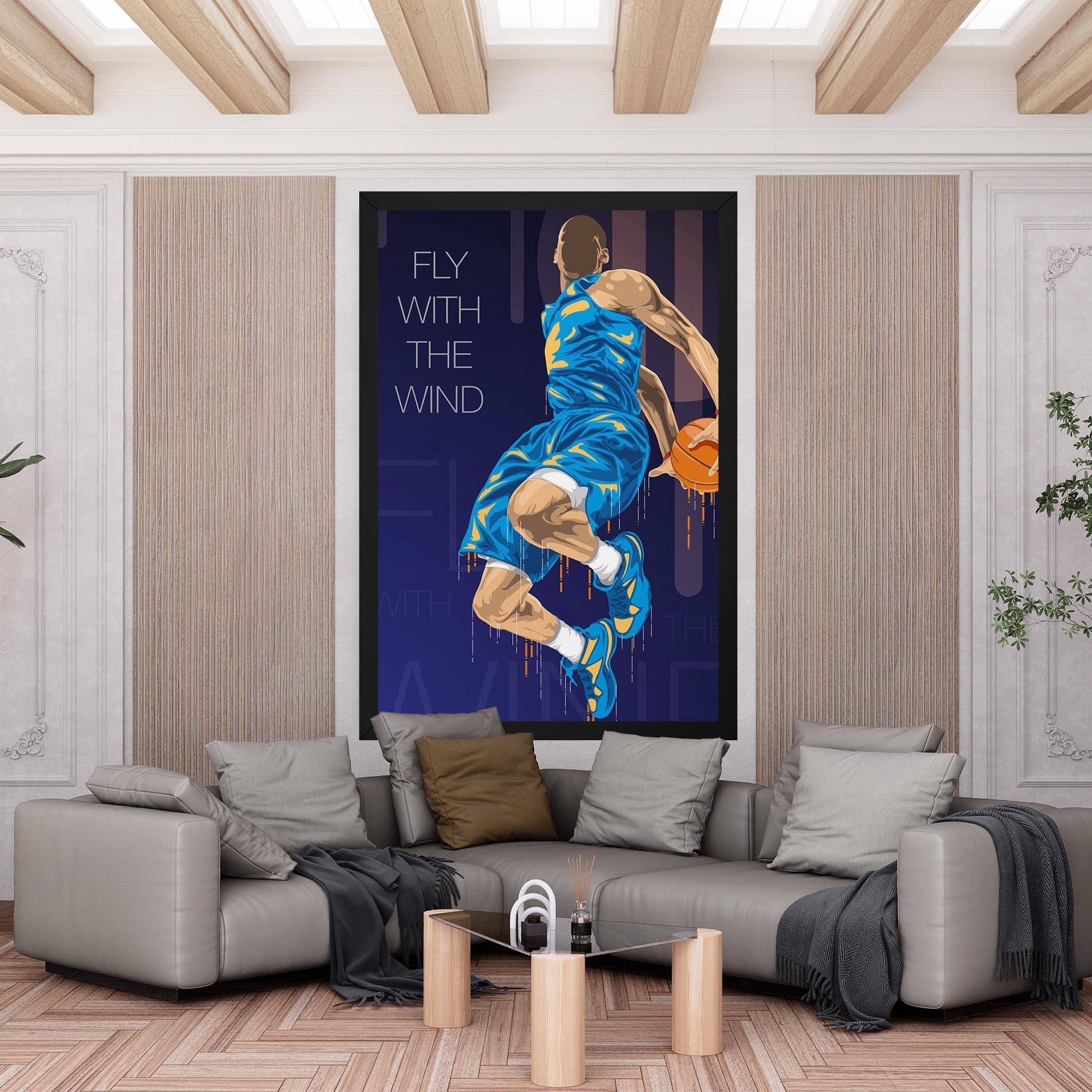 Картина на платно Fly With The Wind mockup 6