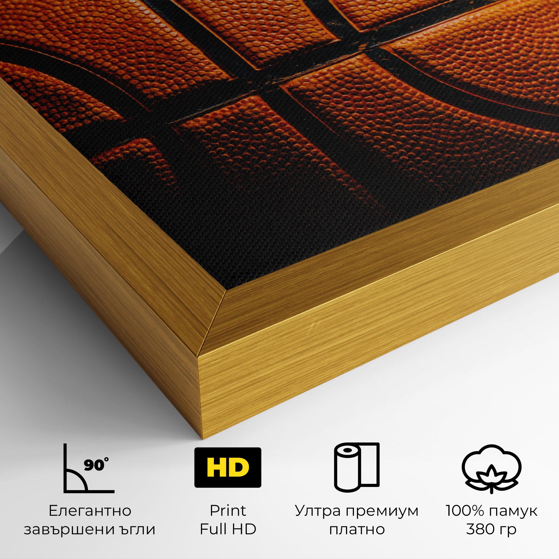 Картина на платно Orange Basketball mockup 4