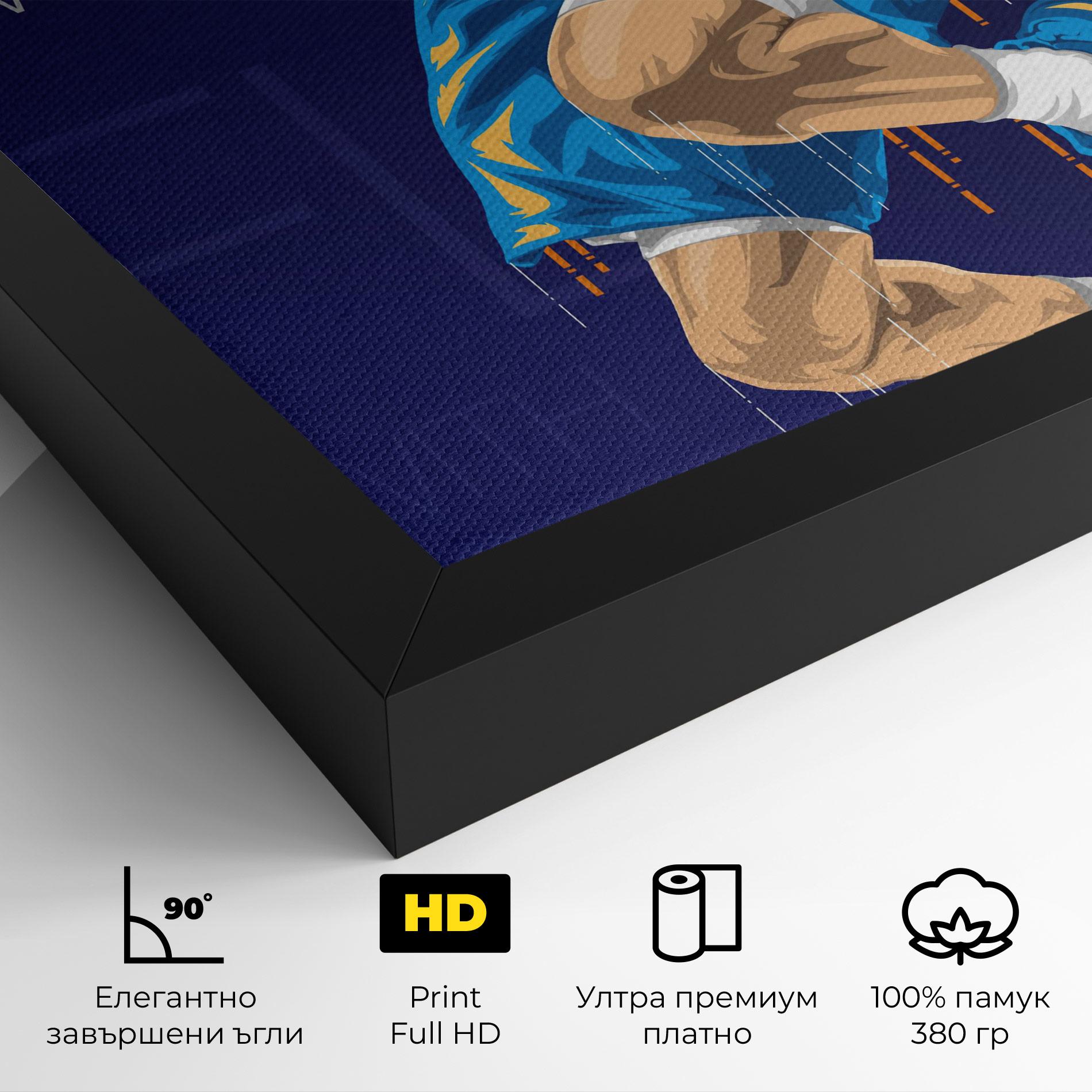 Картина на платно Fly With The Wind mockup 4