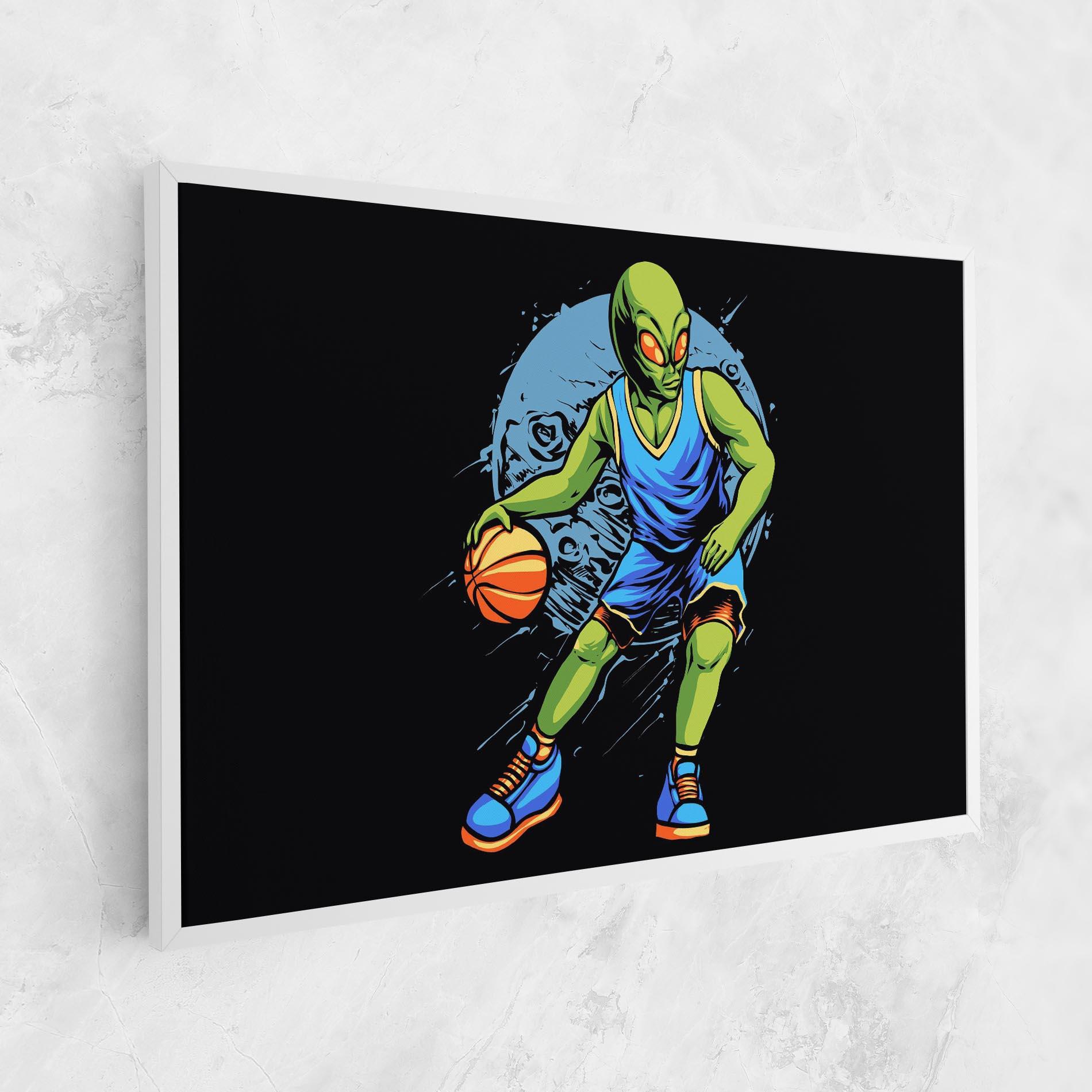 Картина на платно Alien Basketball mockup 1