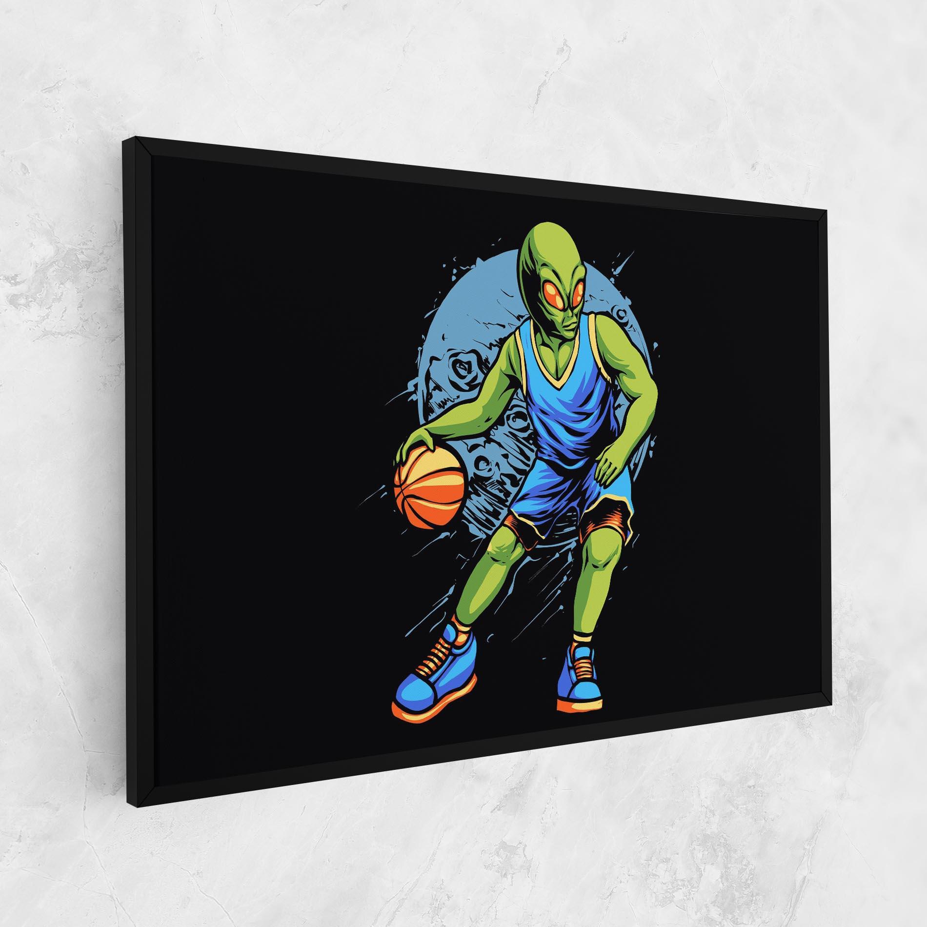 Картина на платно Alien Basketball mockup 1