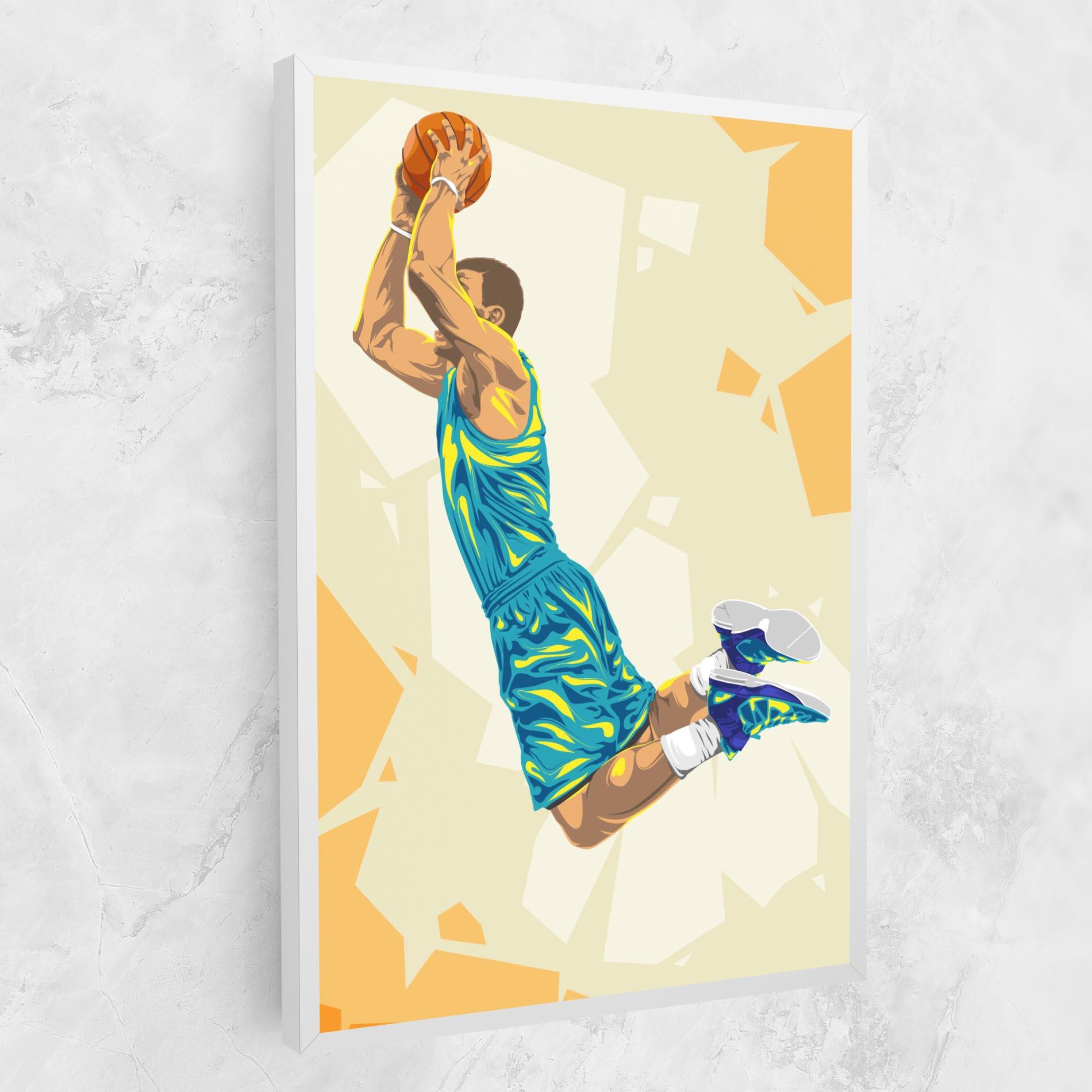 Картина на платно Basketball Dunk Pose mockup 1