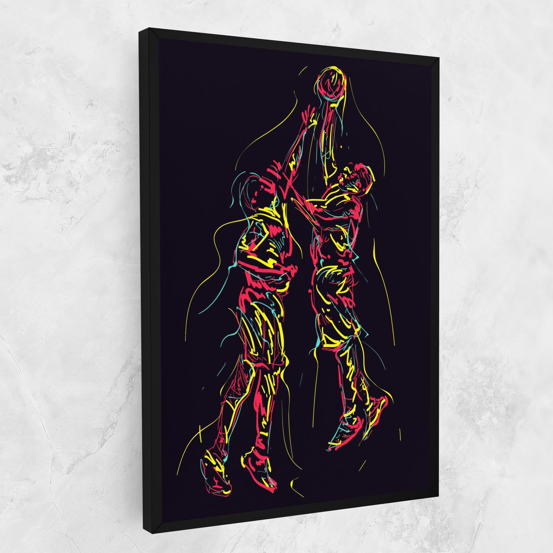 Картина на платно Basket Line Jump mockup 1