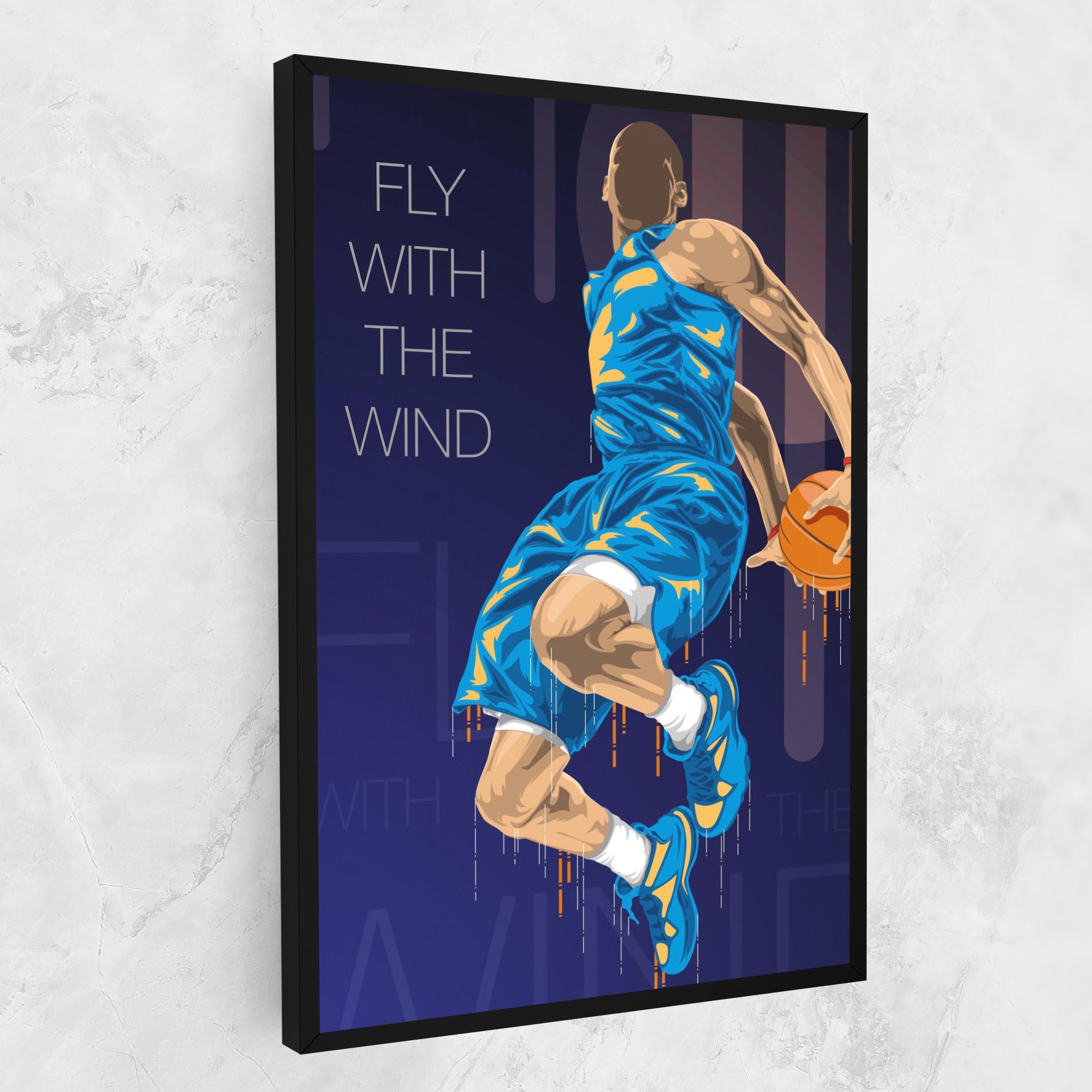 Картина на платно Fly With The Wind mockup 1