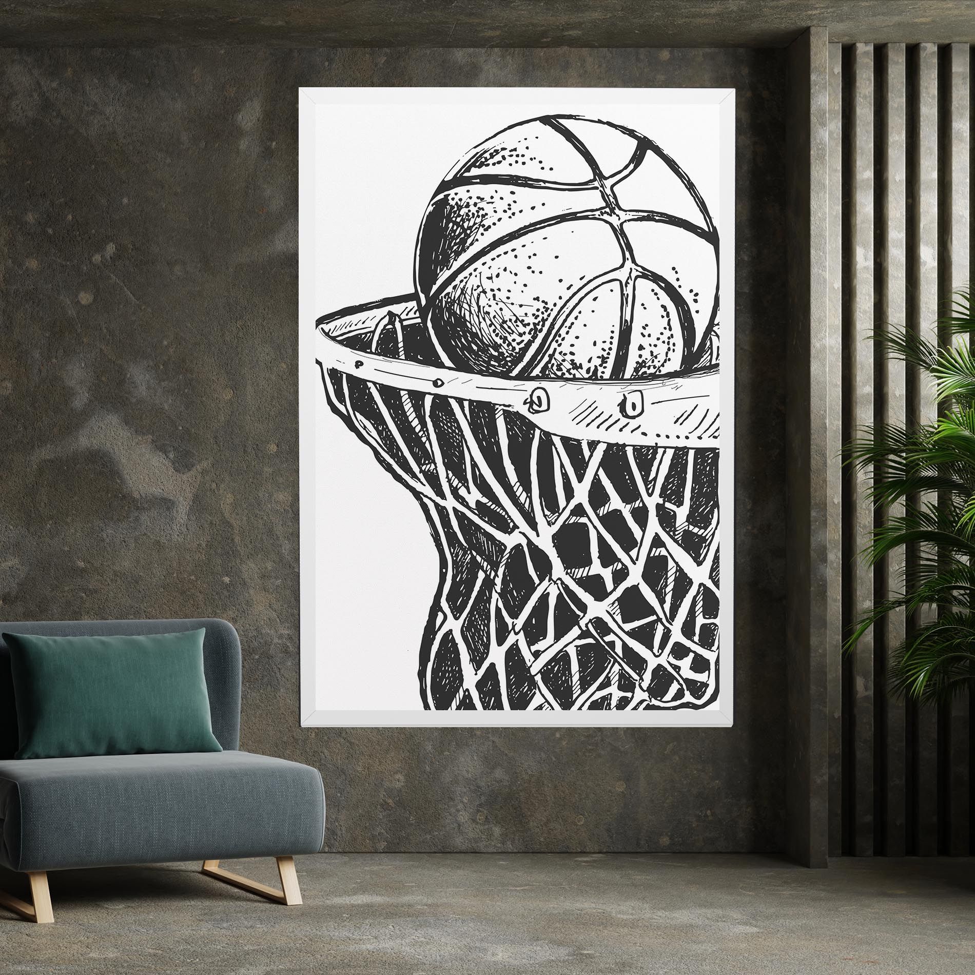 Basketball Grey Hoop mockup 7