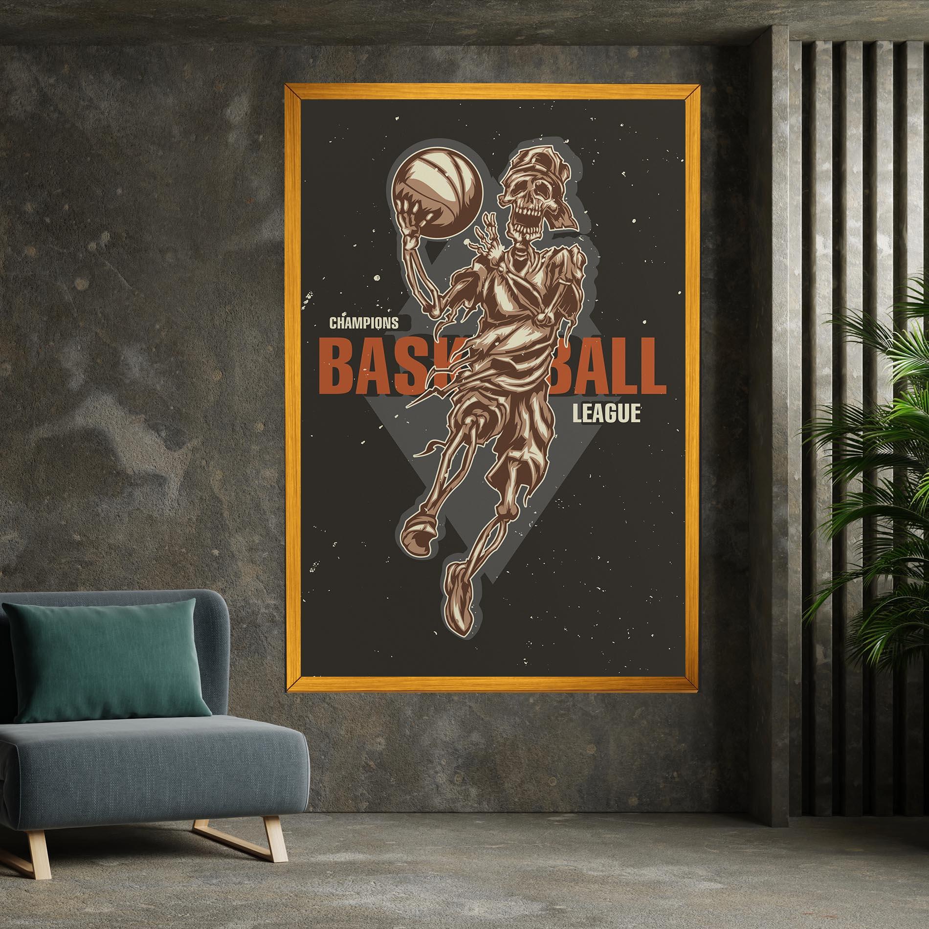 Картина на платно Basketball League mockup 7