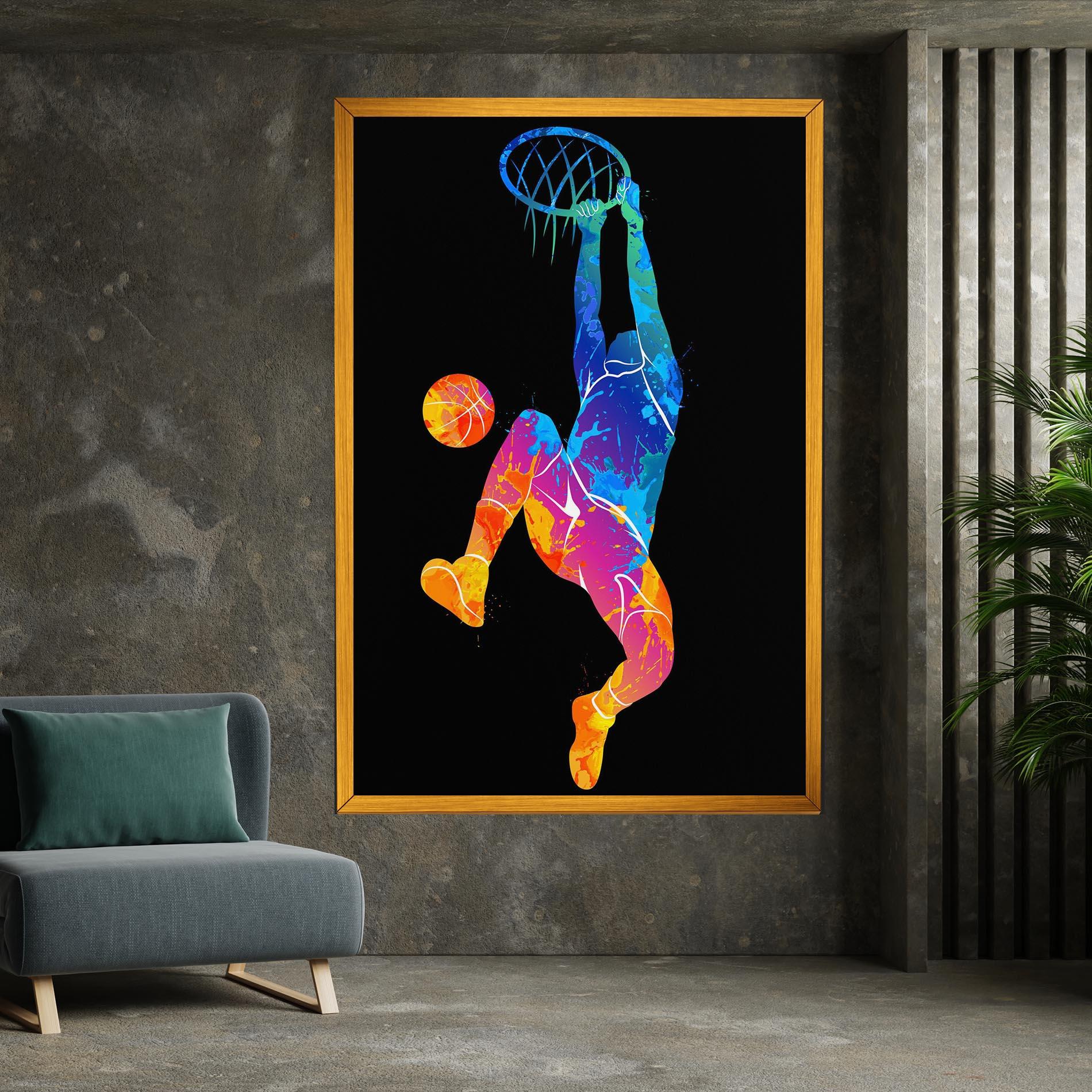 Картина на платно Blue Basket Hoop mockup 7