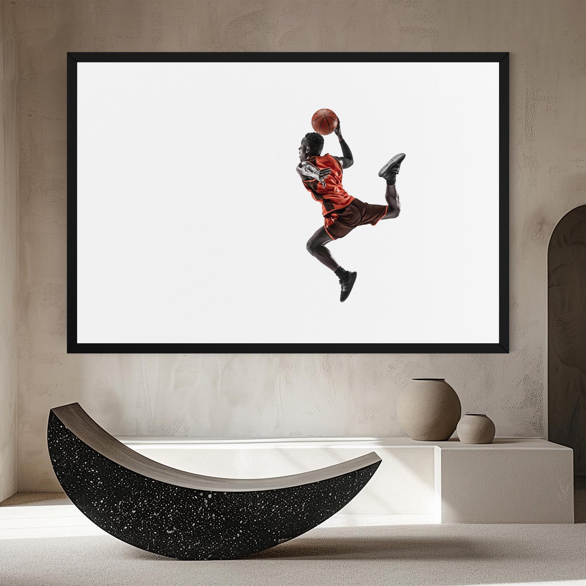 Картина на платно Basketball Player Flying mockup 8