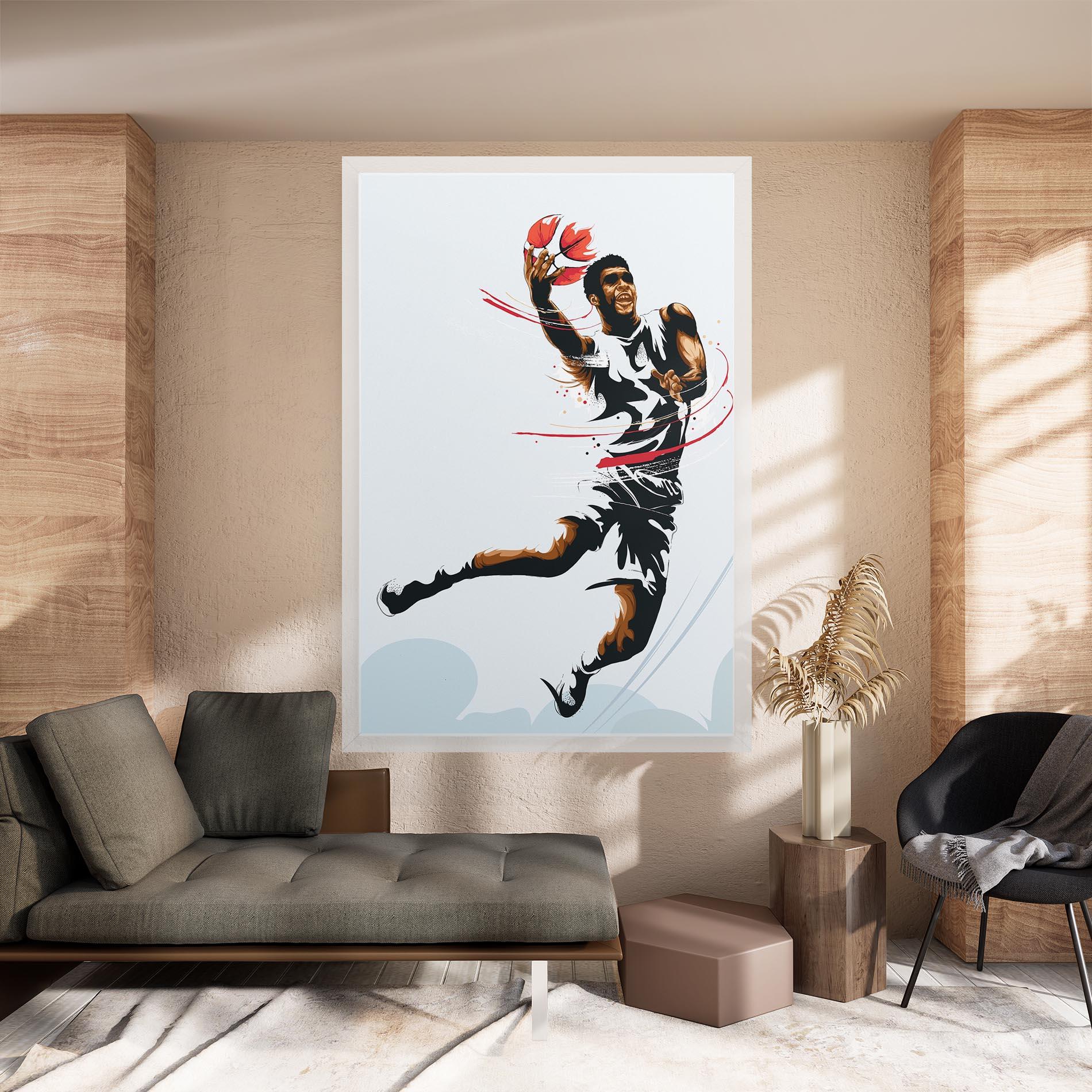 Картина на платно Basketball Shot mockup 8