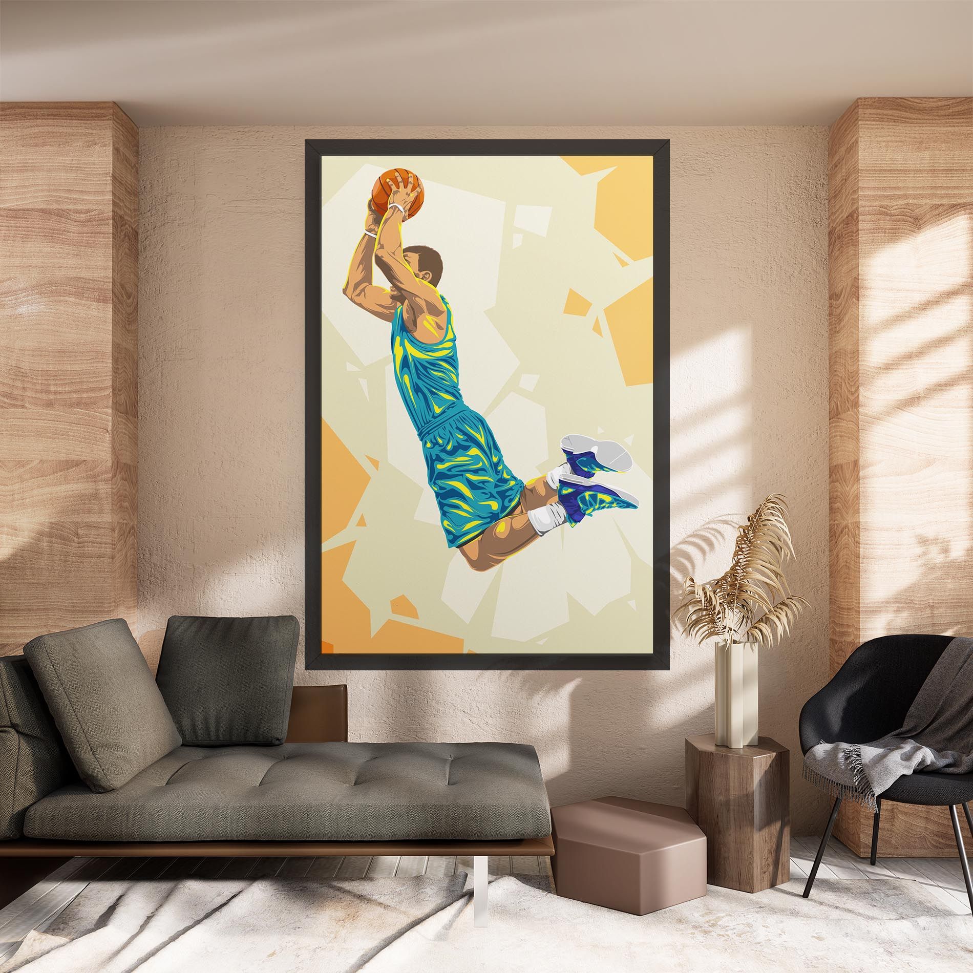 Basketball Dunk Pose mockup 8