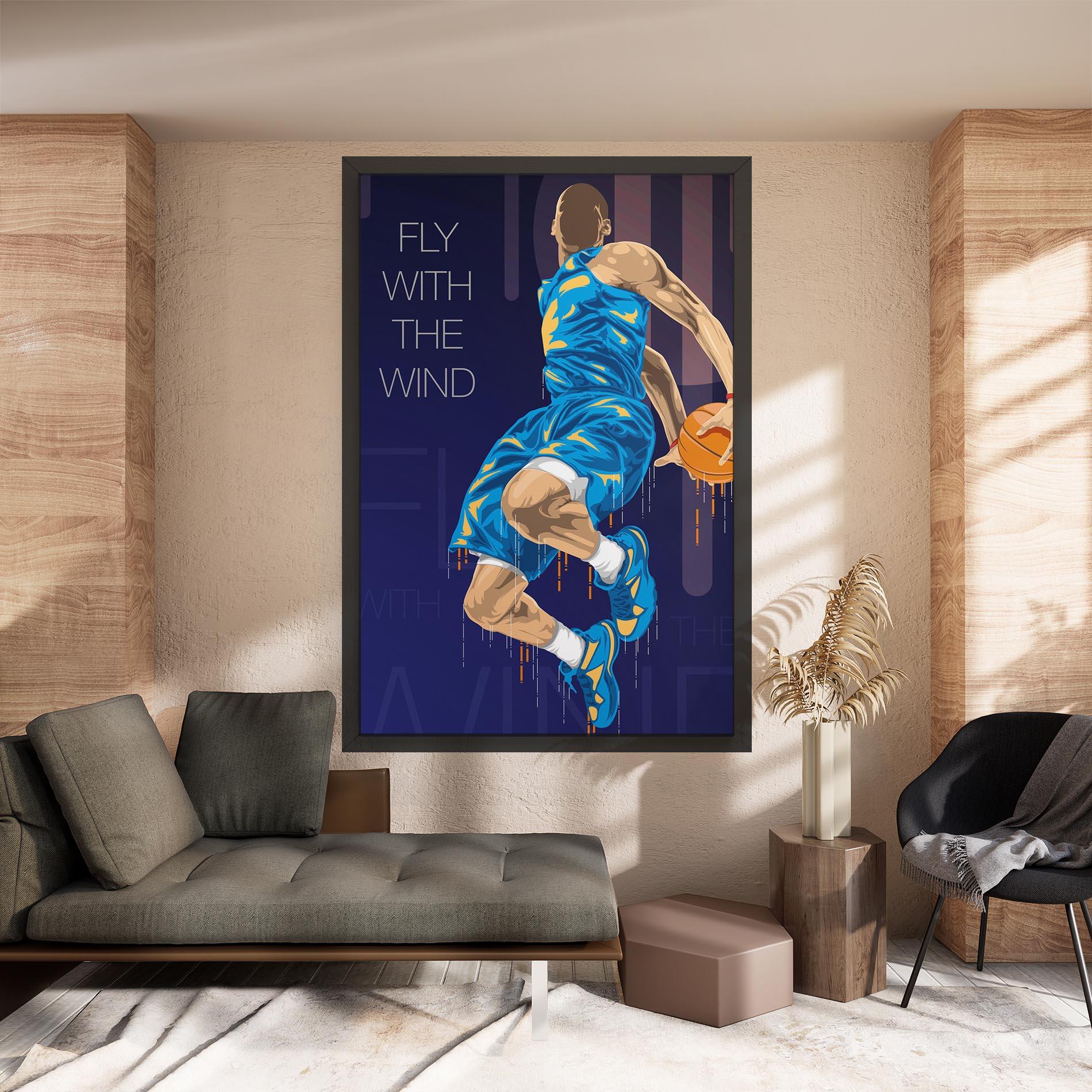 Картина на платно Fly With The Wind mockup 8