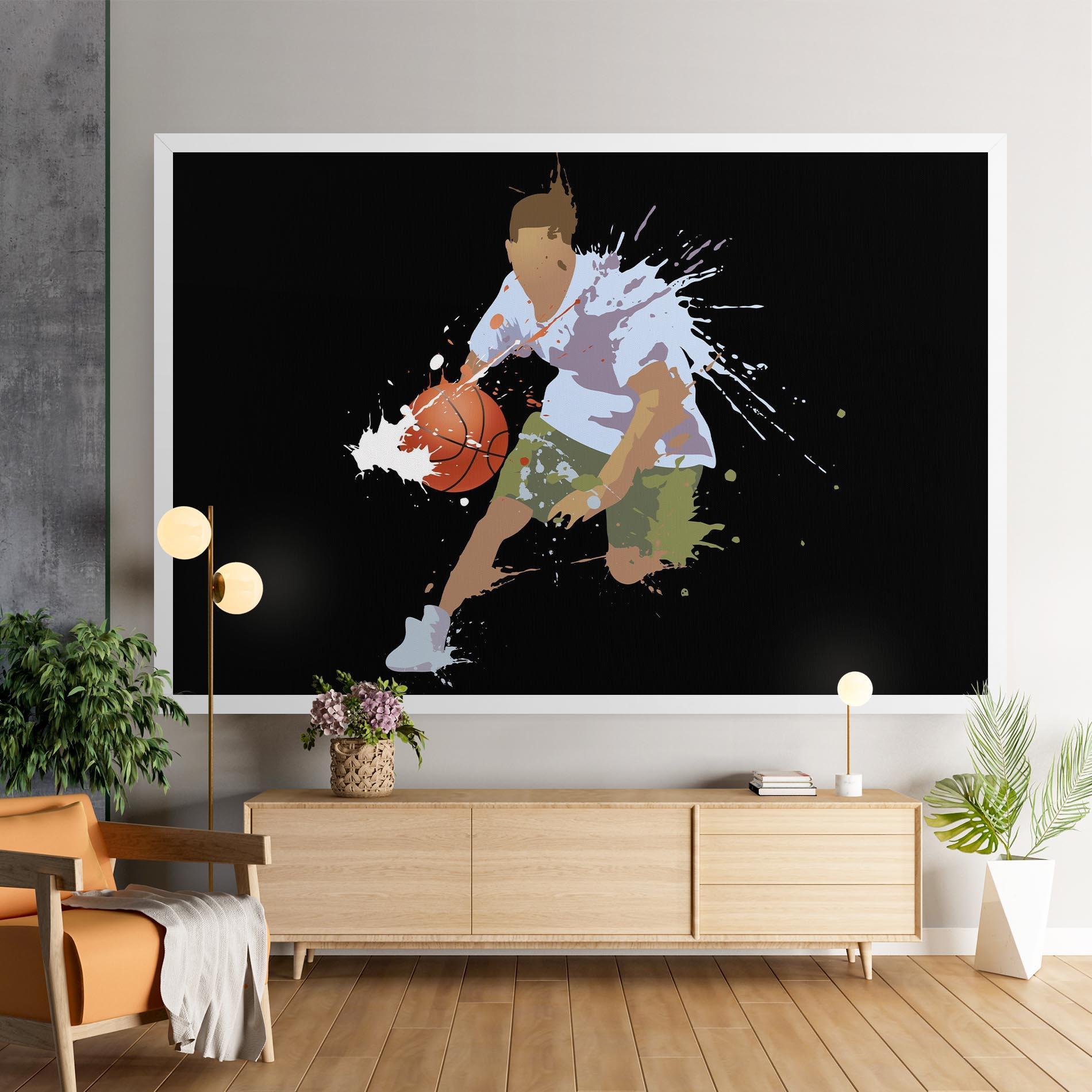 Картина на платно Basket Splash mockup 9