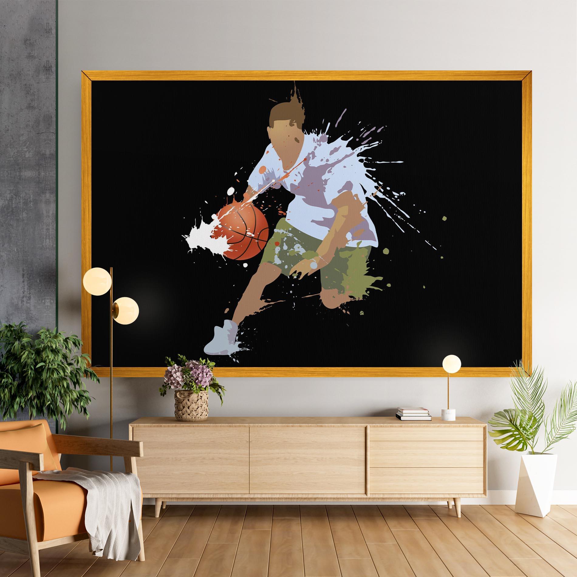 Картина на платно Basket Splash mockup 9