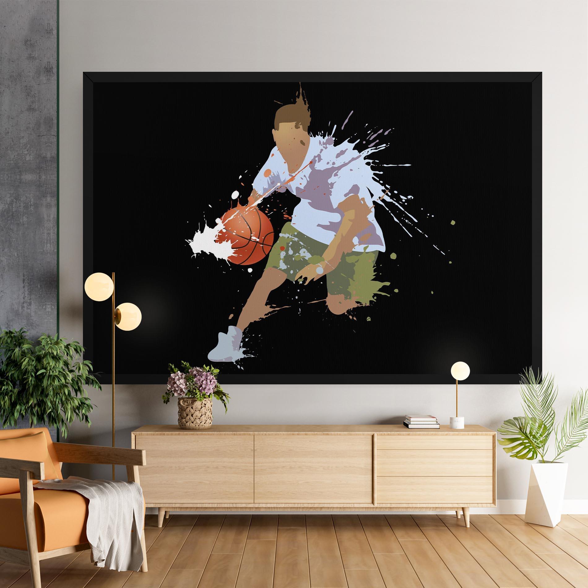 Картина на платно Basket Splash mockup 9