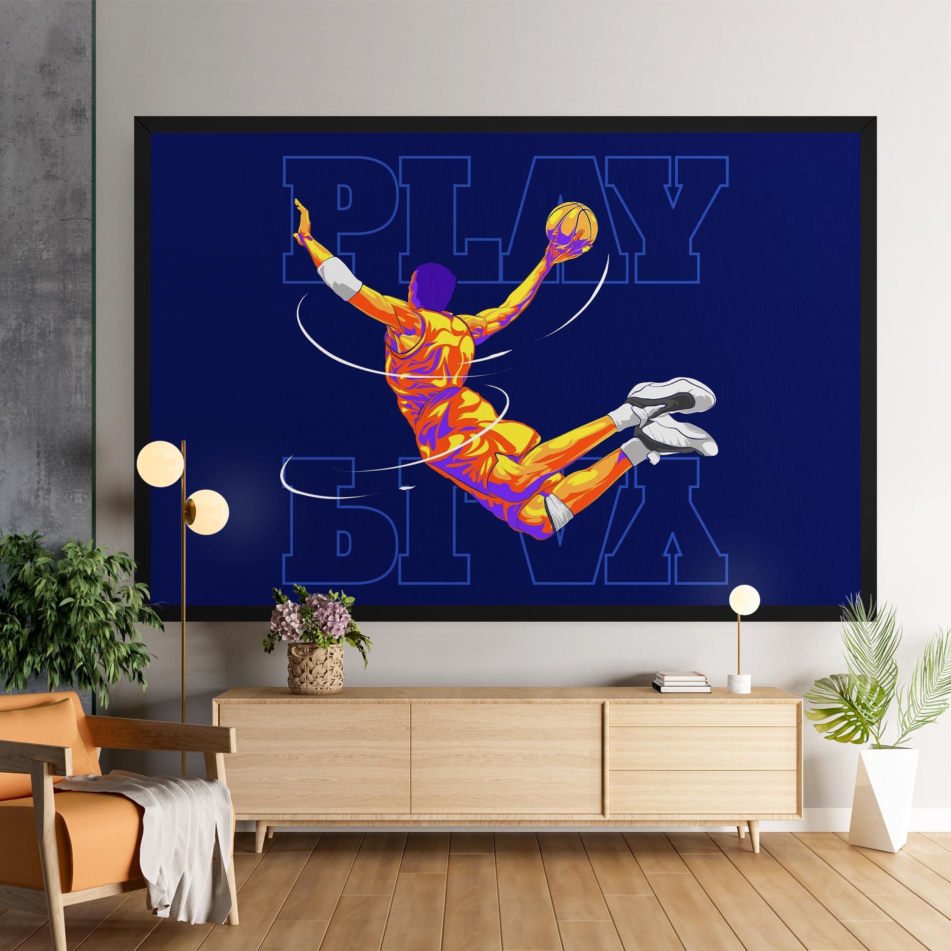 Basketball Blue mockup 9