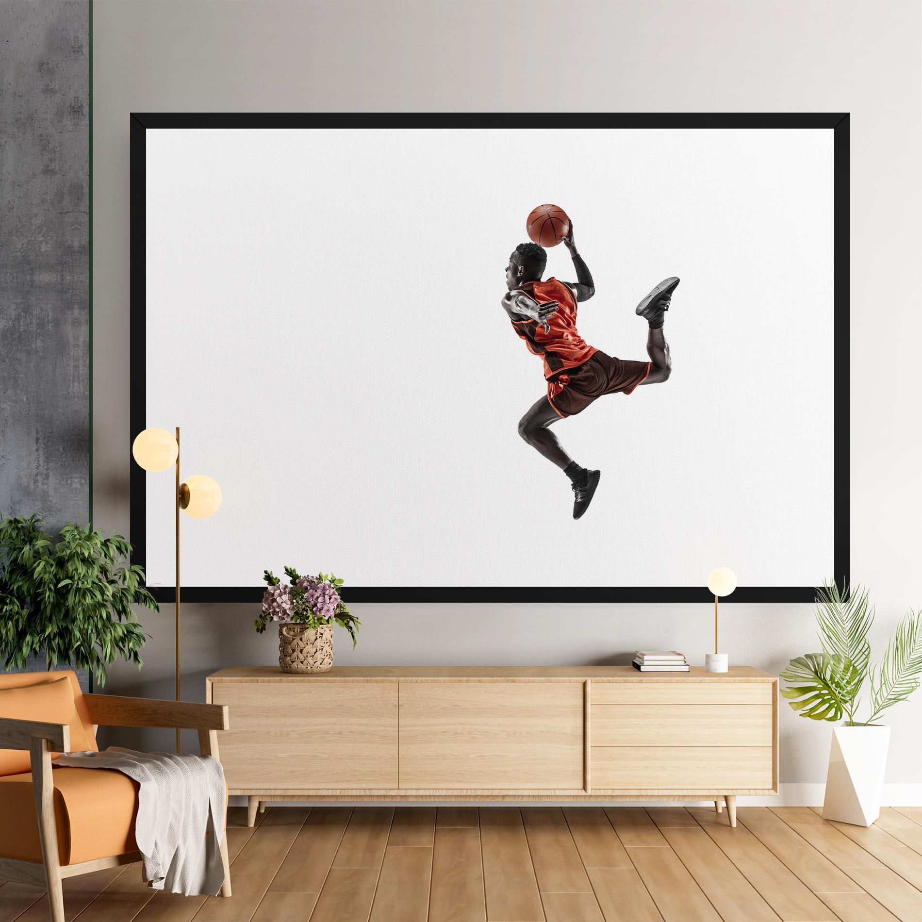 Картина на платно Basketball Player Flying mockup 9