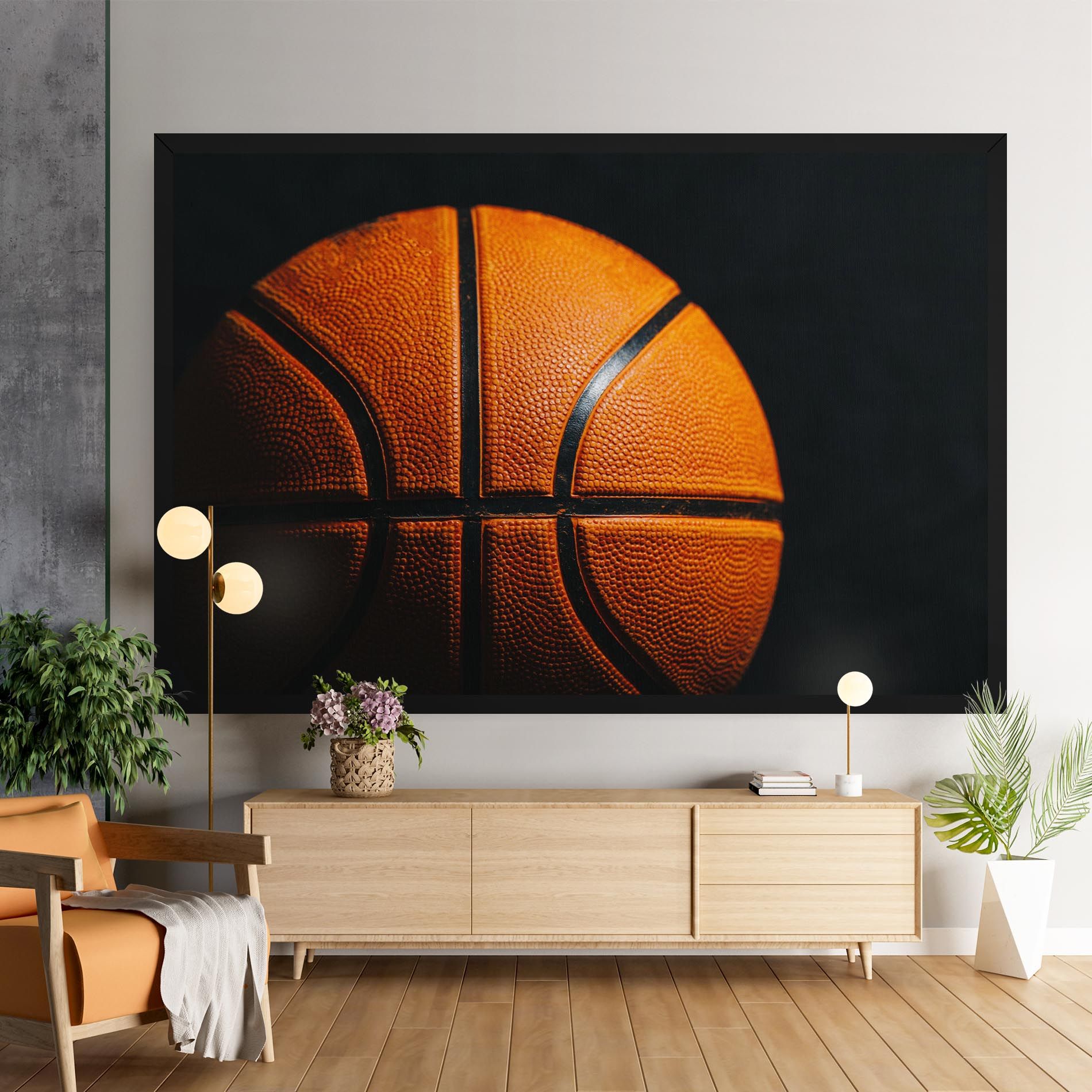 Orange Basketball mockup 9
